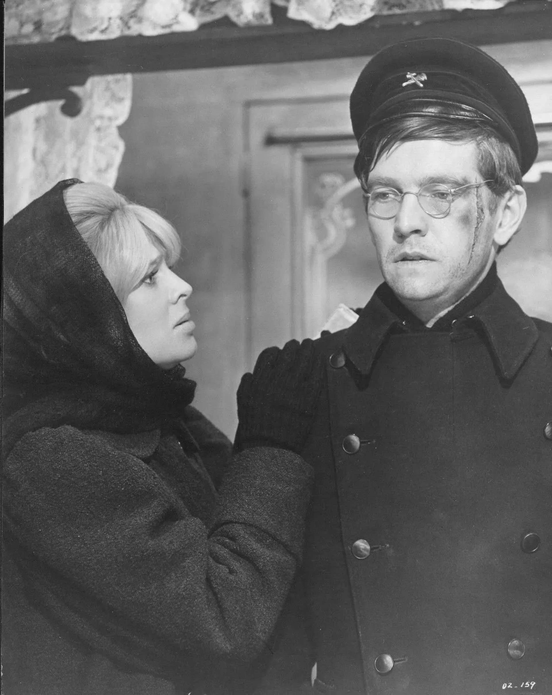 Julie Christie and Tom Courtenay in Doctor Zhivago (1965)