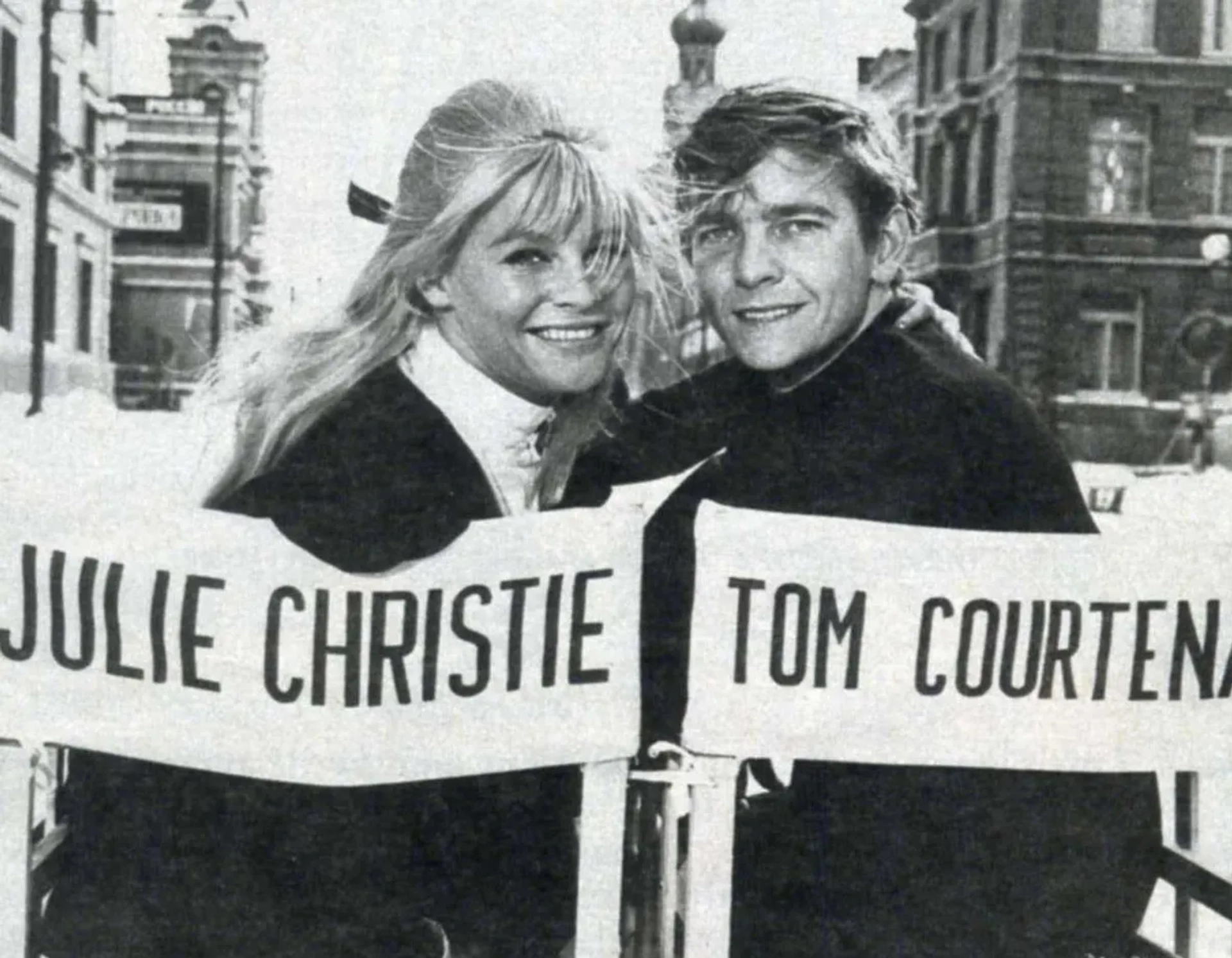 Julie Christie and Tom Courtenay in Doctor Zhivago (1965)