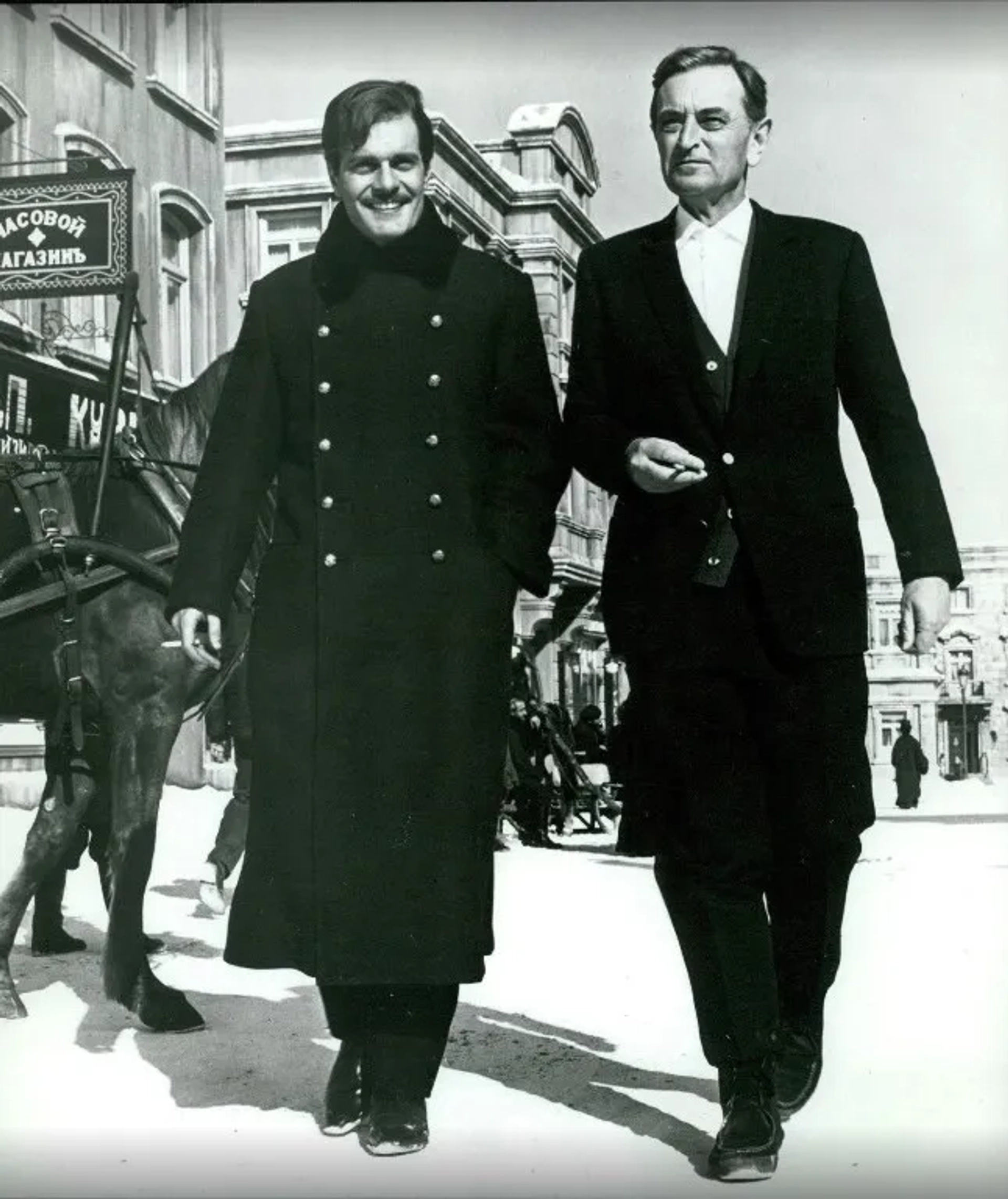 David Lean and Omar Sharif in Doctor Zhivago (1965)