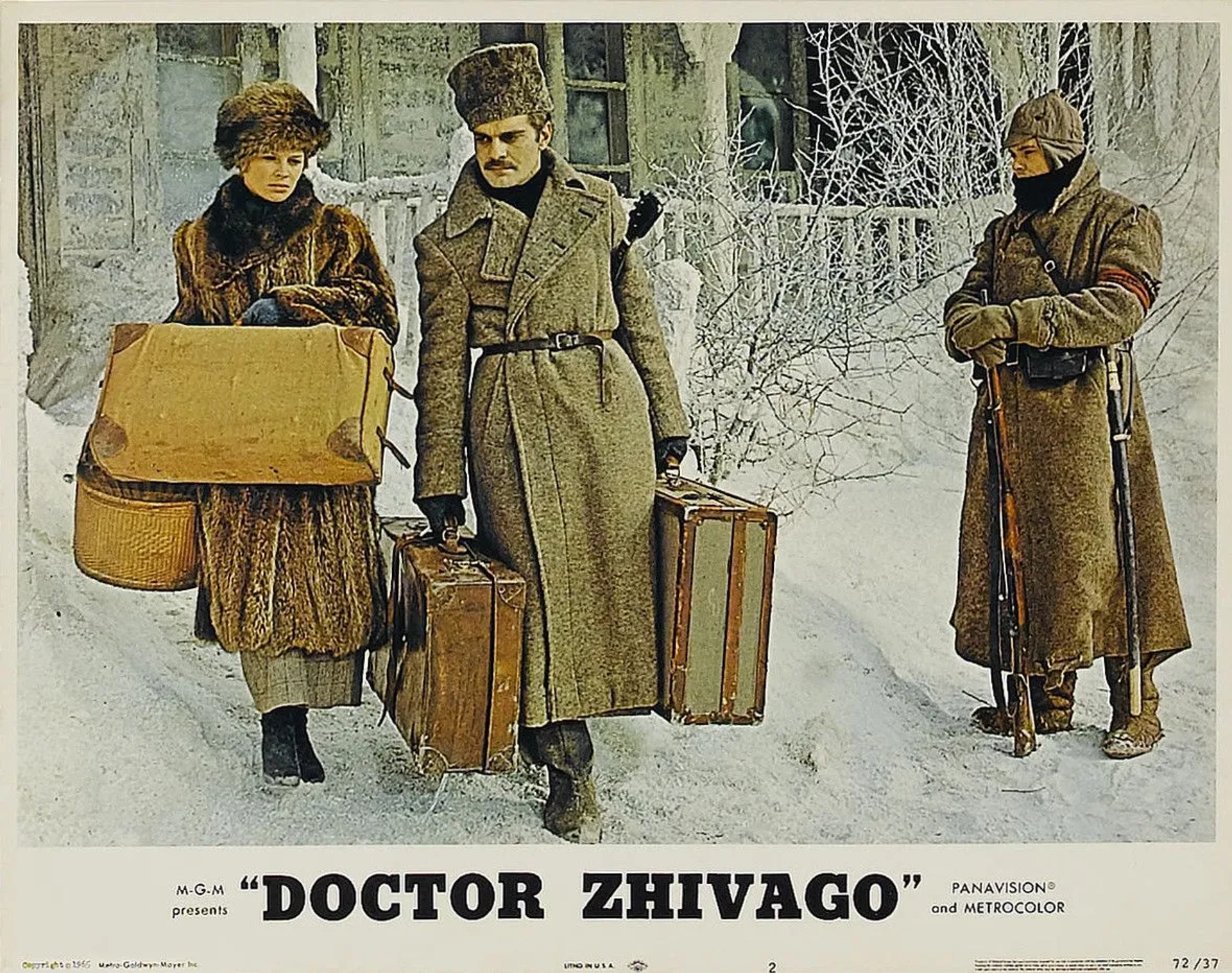 Julie Christie and Omar Sharif in Doctor Zhivago (1965)