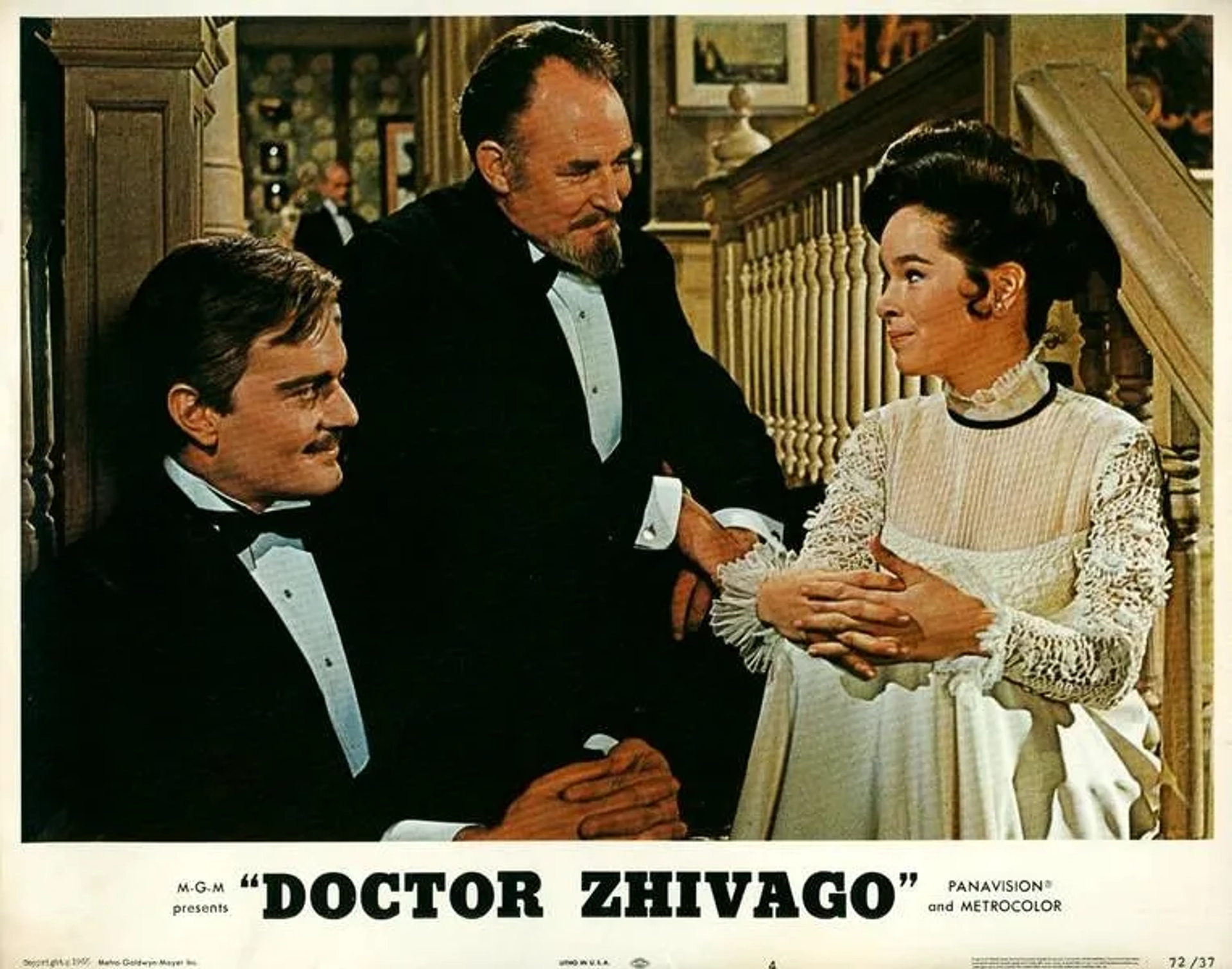 Geraldine Chaplin, Omar Sharif, and Geoffrey Keen in Doctor Zhivago (1965)