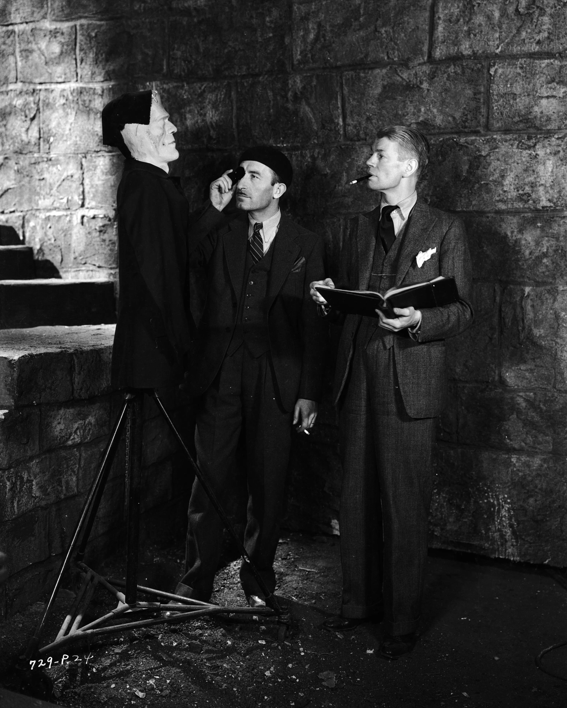 James Whale and John J. Mescall in Bride of Frankenstein (1935)