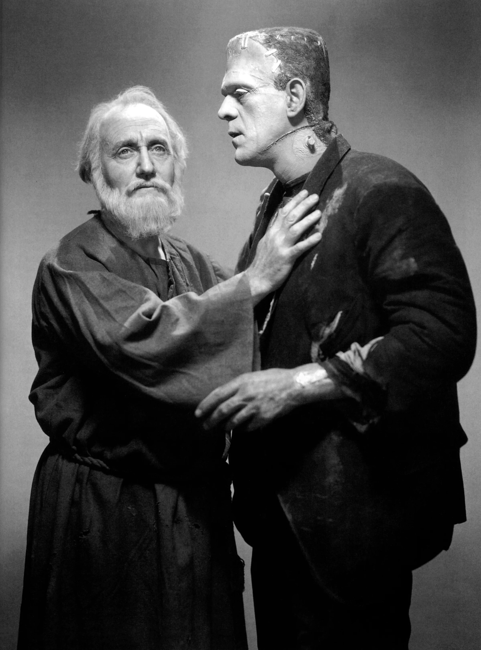 Boris Karloff and O.P. Heggie in Bride of Frankenstein (1935)