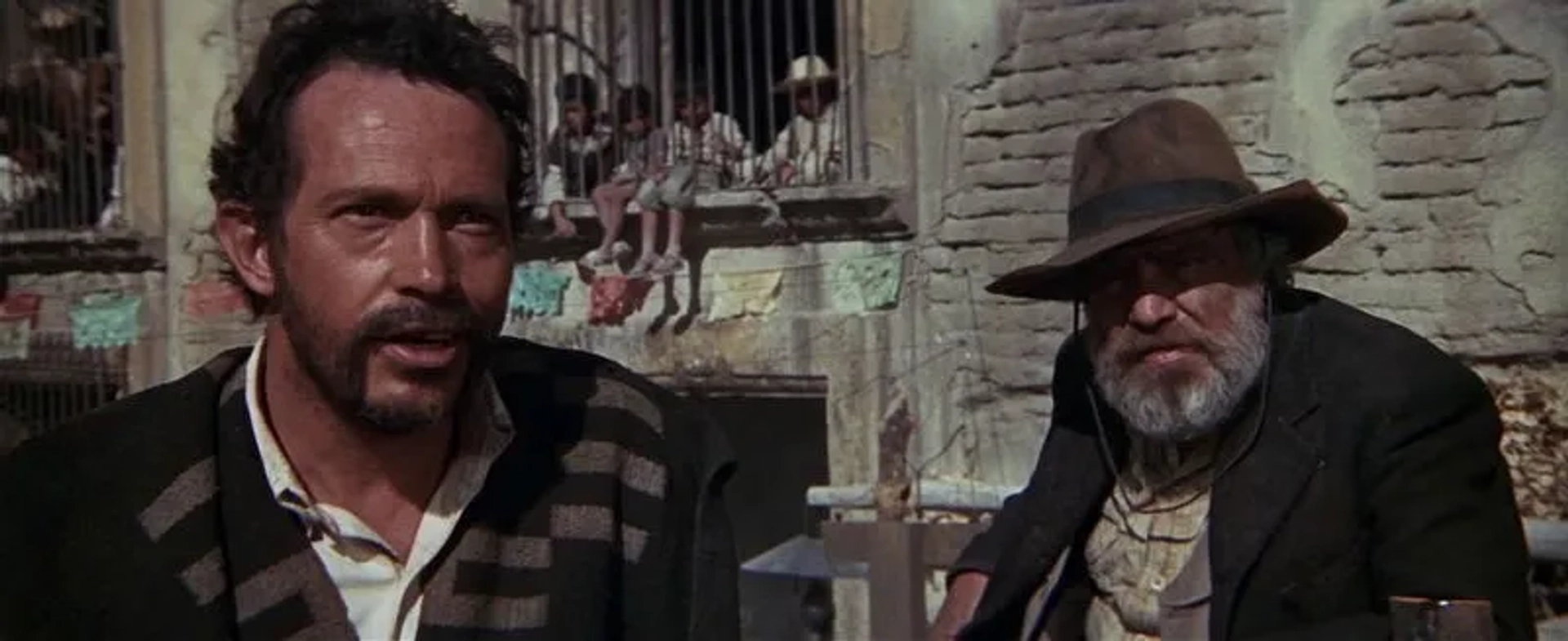 Edmond O'Brien and Warren Oates in The Wild Bunch (1969)