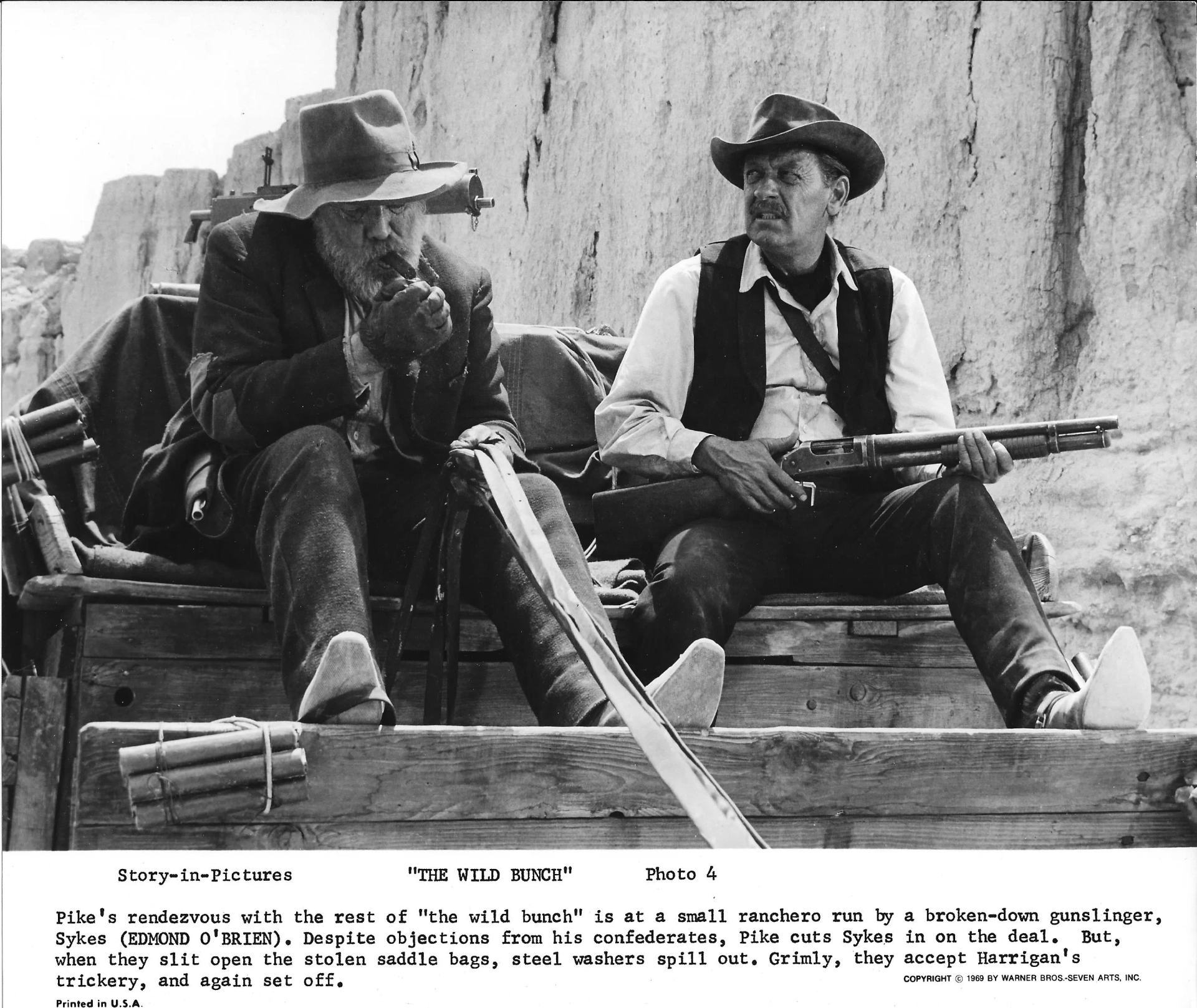 William Holden and Edmond O'Brien in The Wild Bunch (1969)