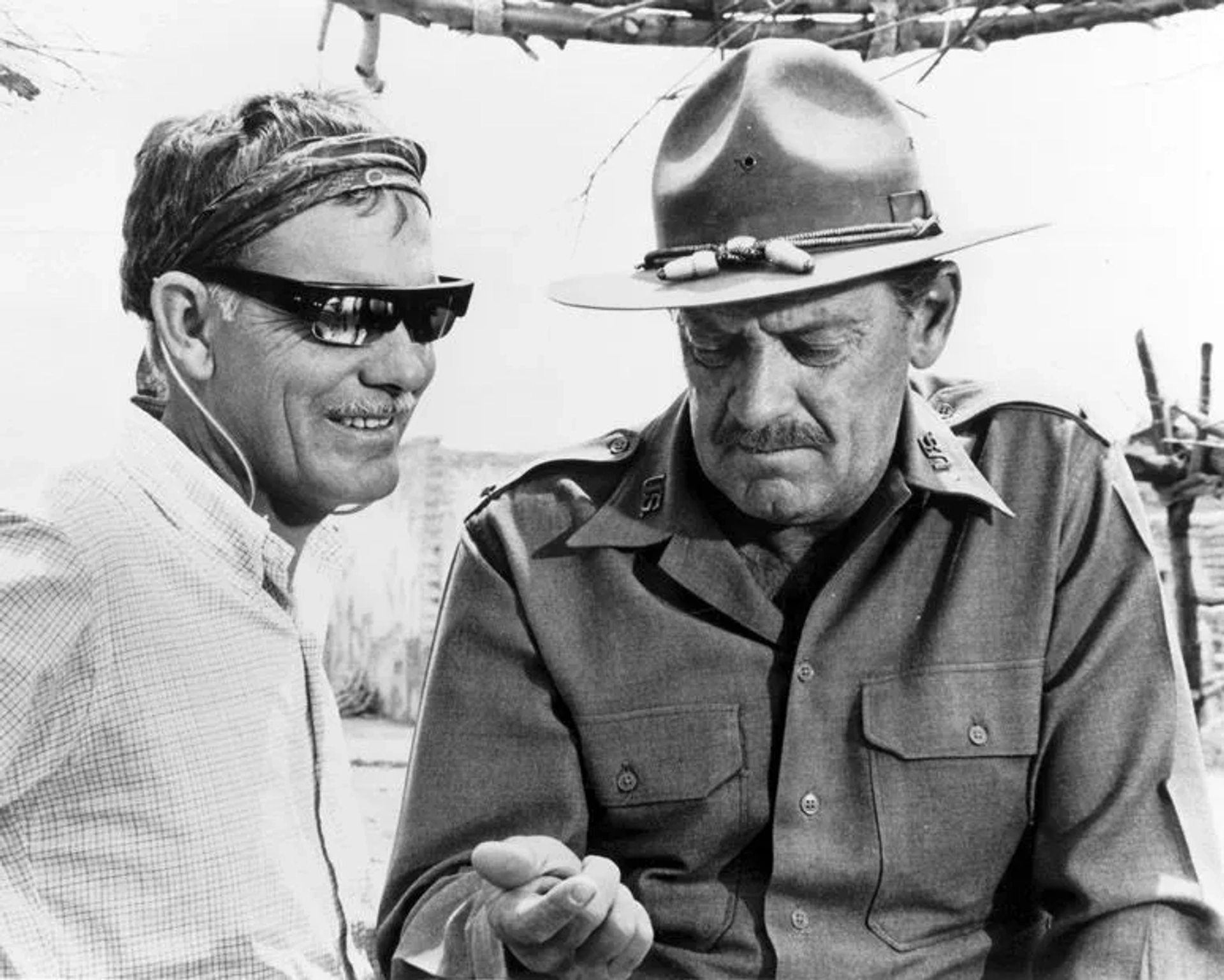 William Holden and Sam Peckinpah in The Wild Bunch (1969)