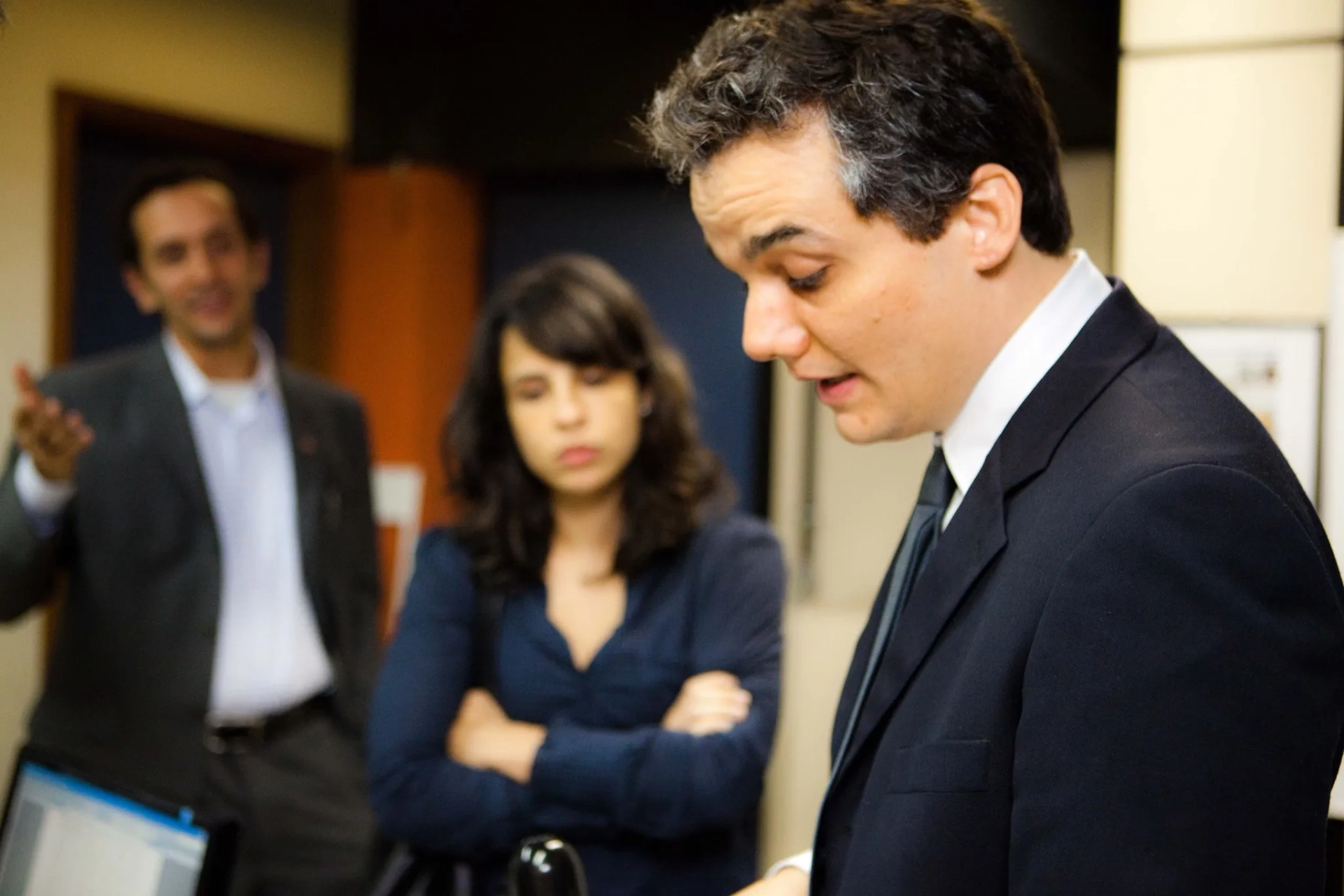 Wagner Moura, Maria Ribeiro, and Irandhir Santos in Elite Squad 2: The Enemy Within (2010)