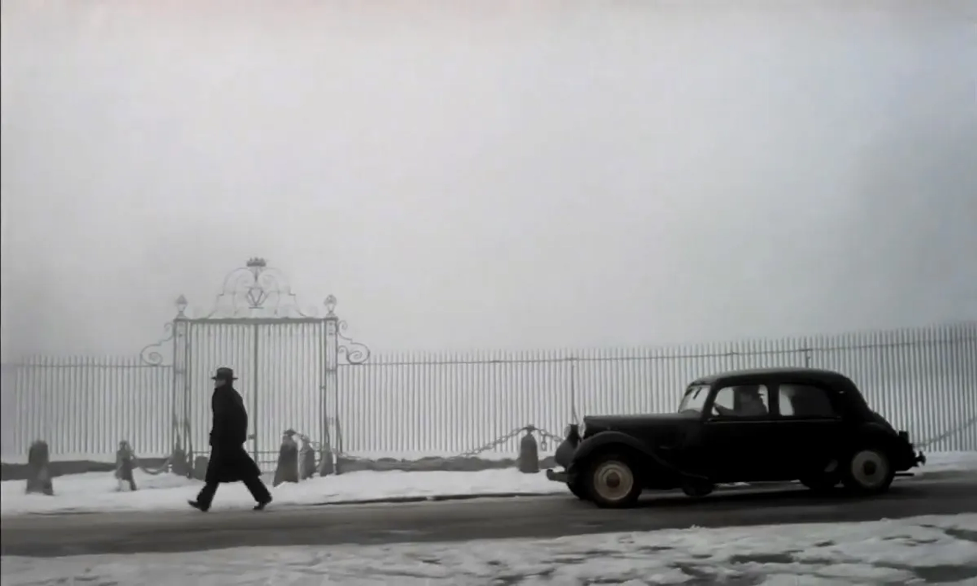 Jean-Louis Trintignant and Gastone Moschin in The Conformist (1970)