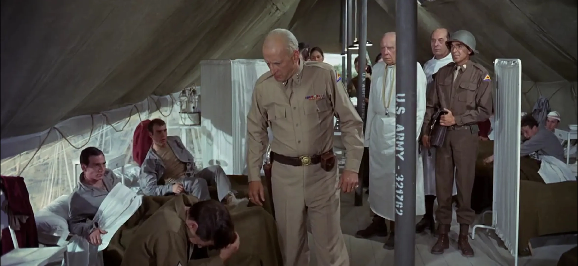 George C. Scott and Tim Considine in Patton (1970)