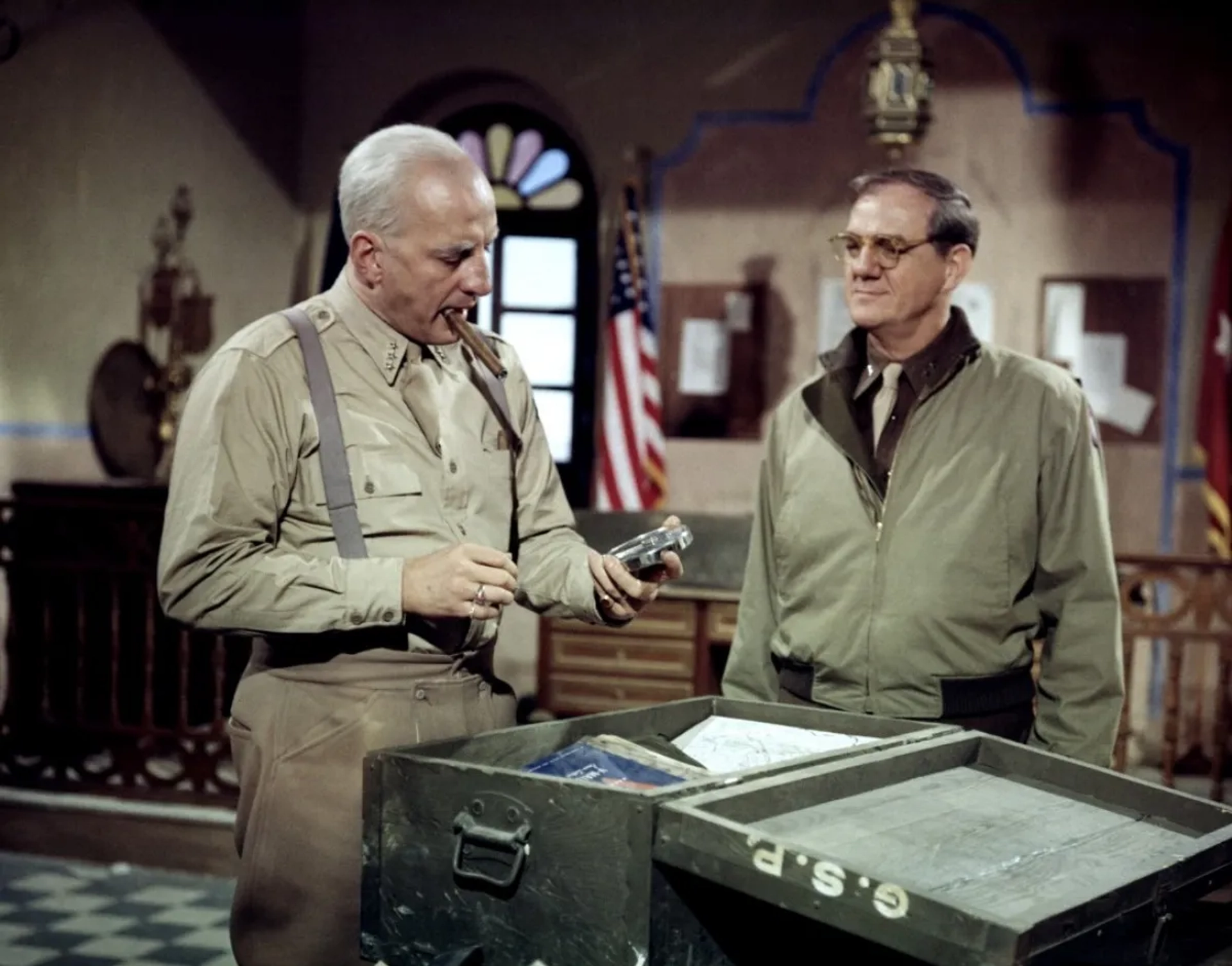 Karl Malden and George C. Scott in Patton (1970)