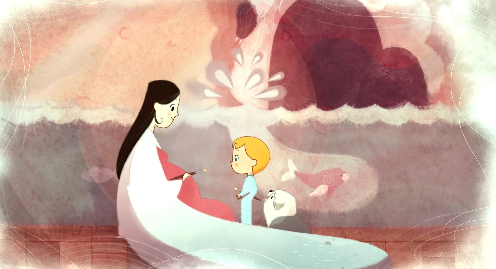 Lisa Hannigan and David Rawle in Song of the Sea (2014)