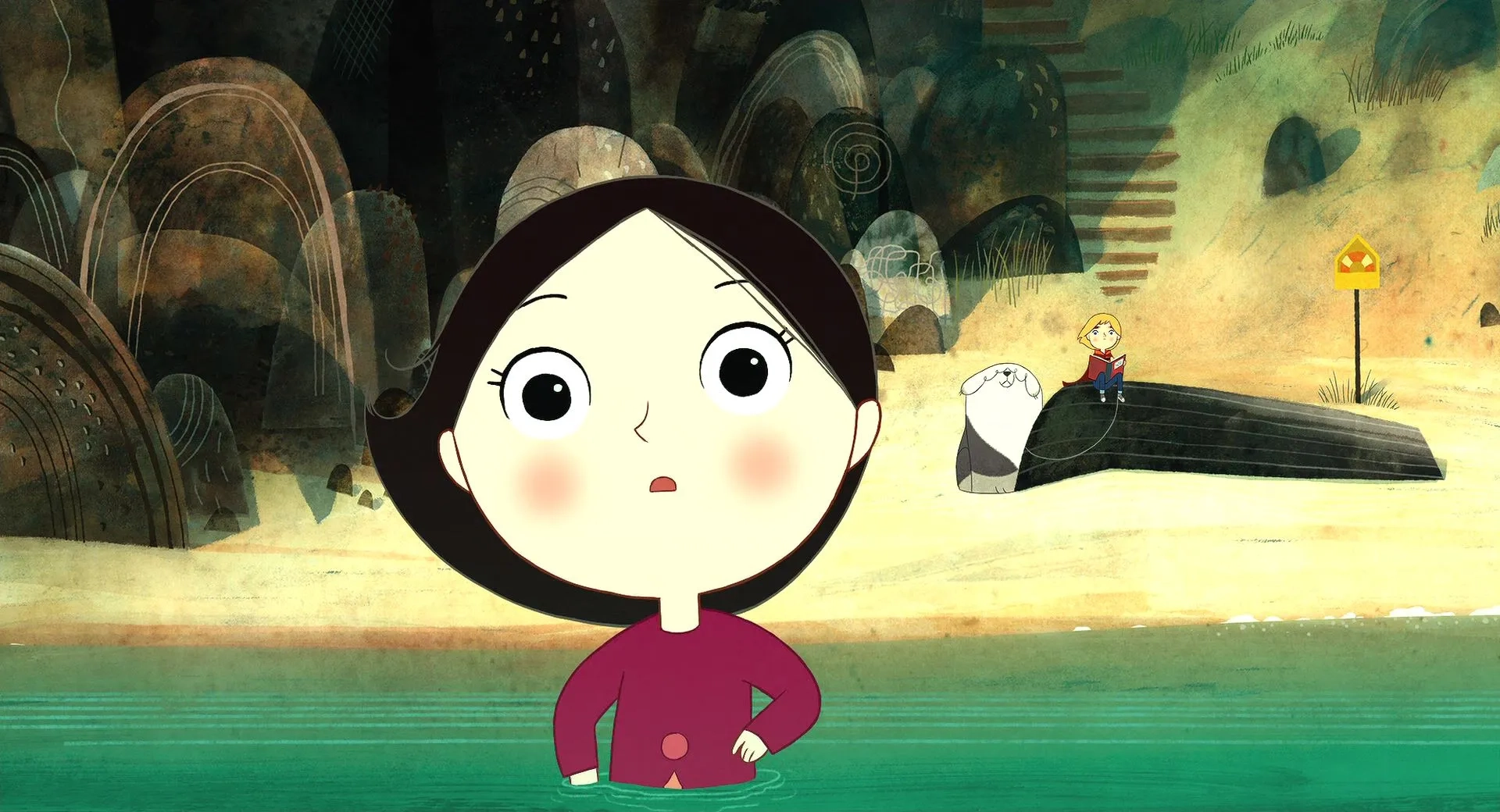 David Rawle and Lucy O'Connell in Song of the Sea (2014)