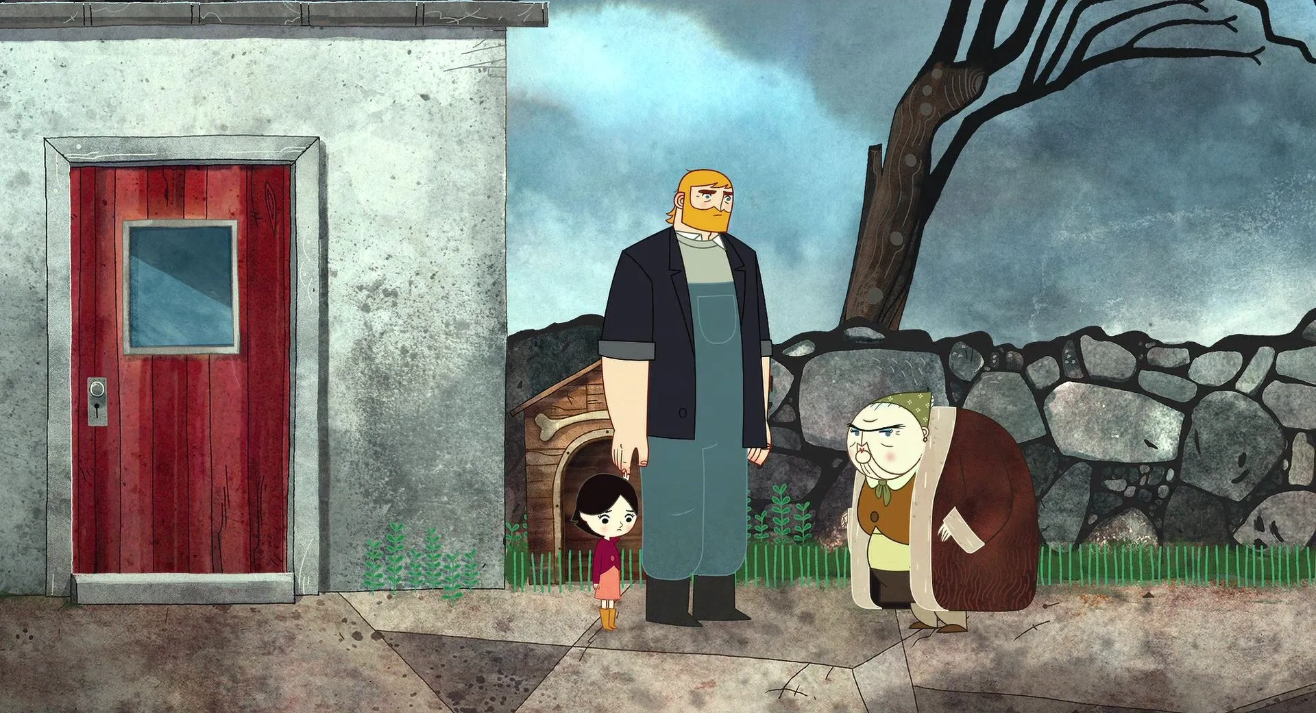 Fionnula Flanagan, Brendan Gleeson, and Lucy O'Connell in Song of the Sea (2014)