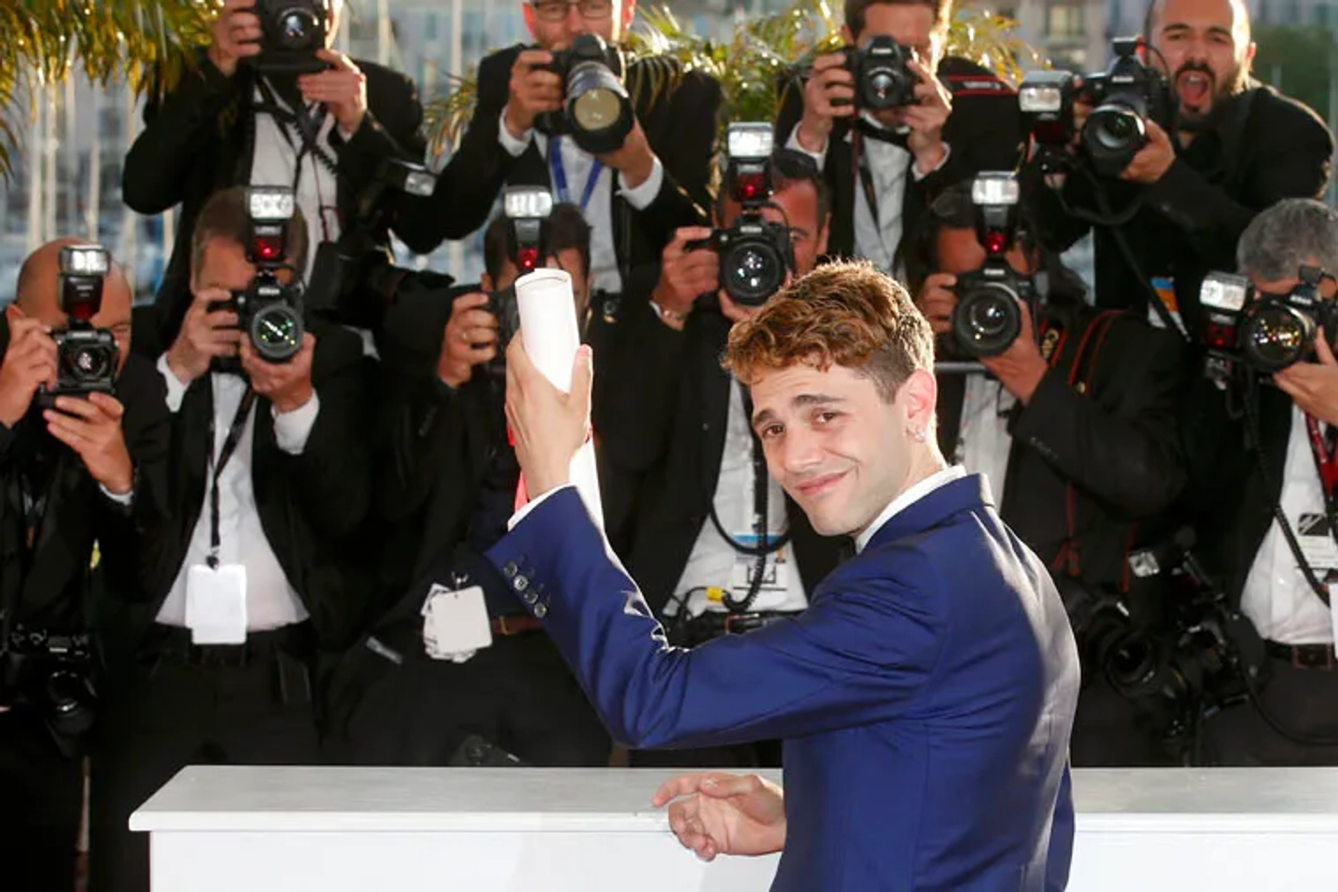 Xavier Dolan at an event for Mommy (2014)