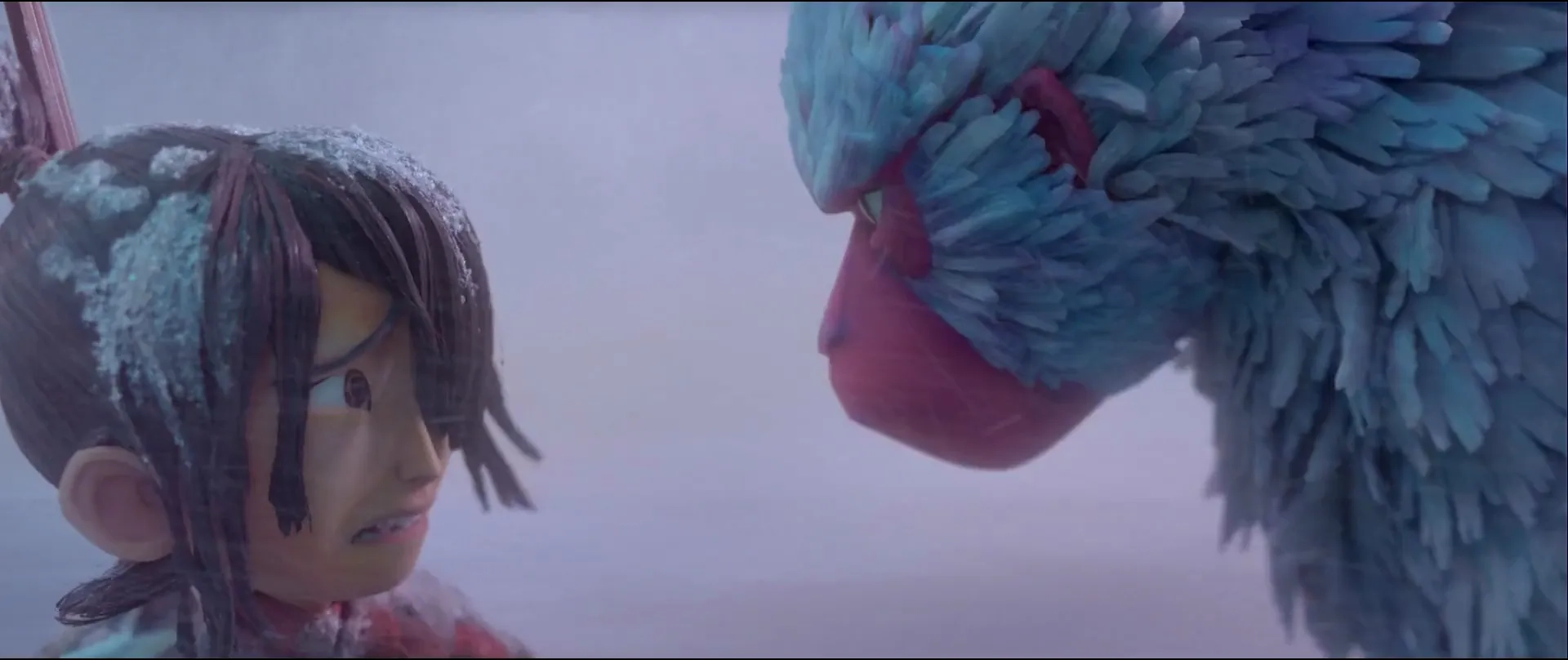 Charlize Theron and Art Parkinson in Kubo and the Two Strings (2016)