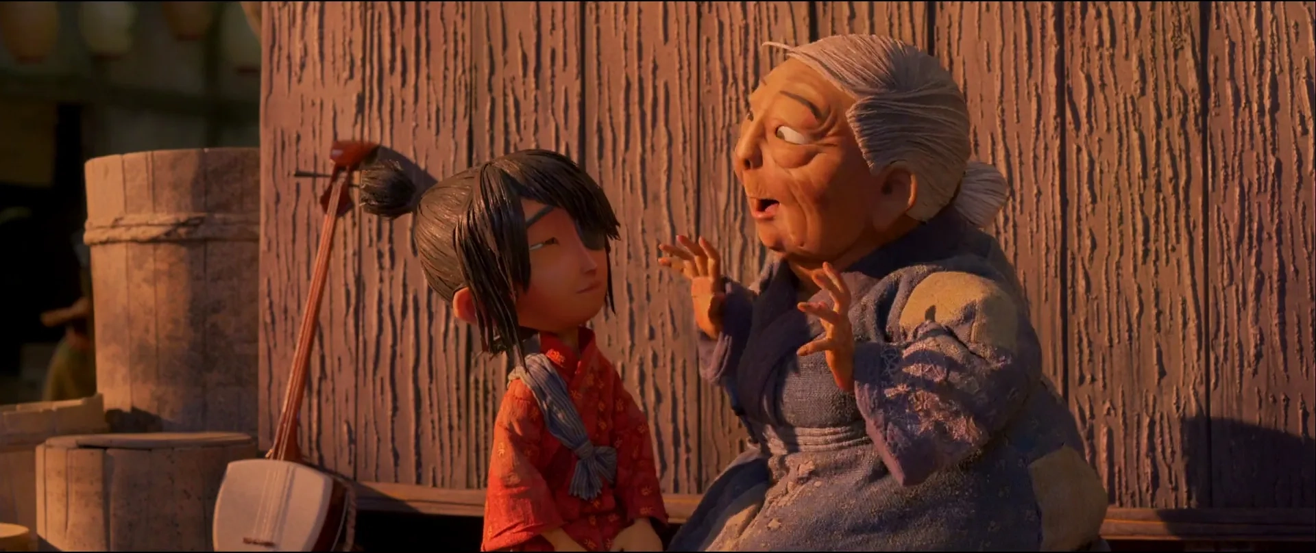 Brenda Vaccaro and Art Parkinson in Kubo and the Two Strings (2016)