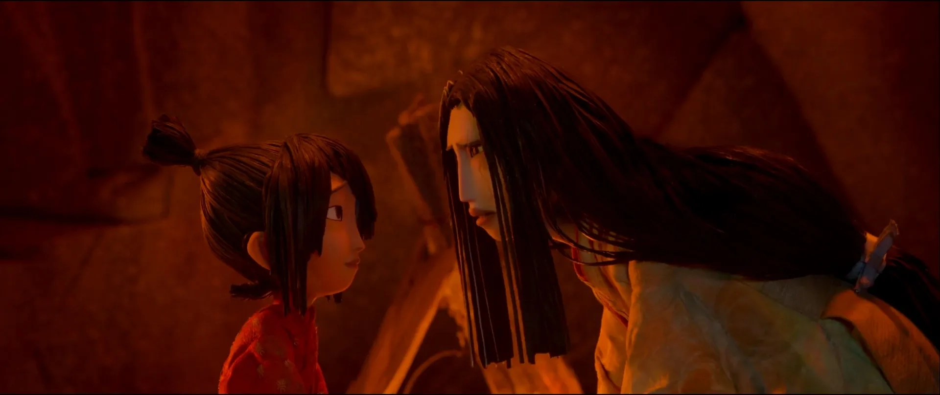 Charlize Theron and Art Parkinson in Kubo and the Two Strings (2016)