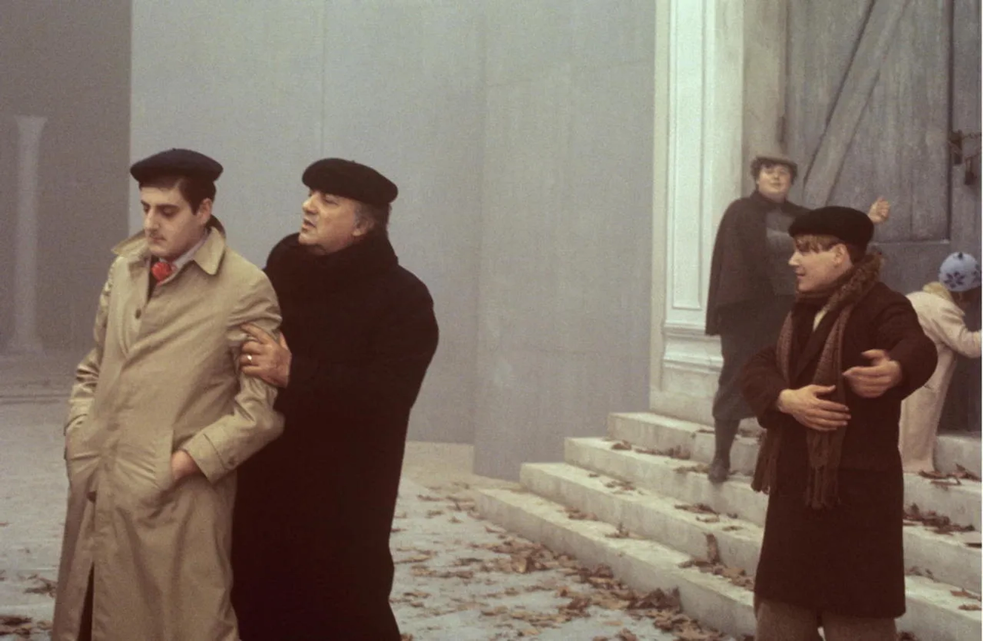 Federico Fellini, Fernando De Felice, Francesco Vona, and Bruno Zanin in I Remember (1973)