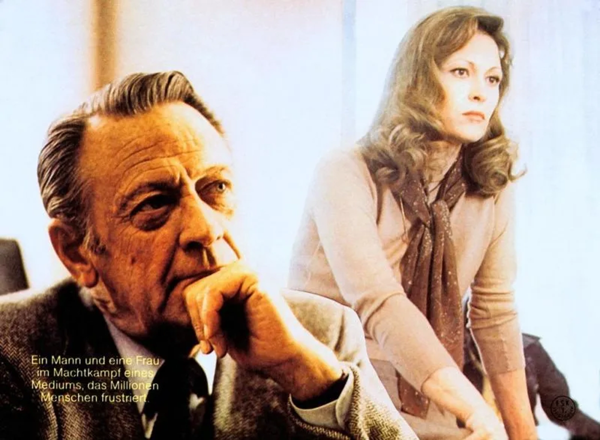 William Holden and Faye Dunaway in Network (1976)