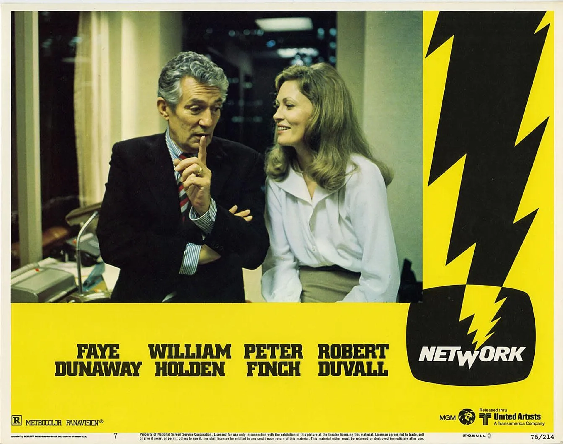 Faye Dunaway and Peter Finch in Network (1976)