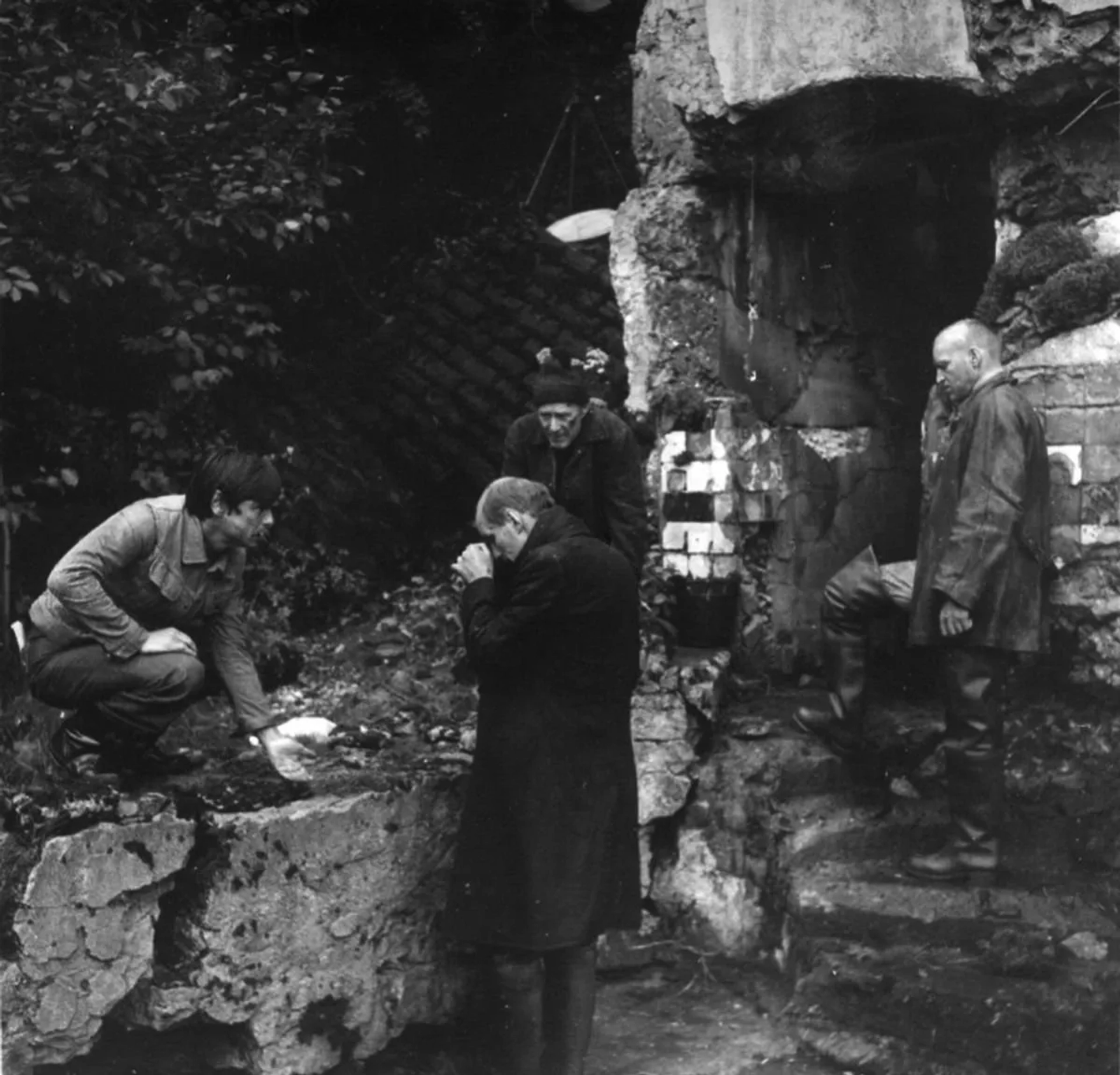 Andrei Tarkovsky, Nikolay Grinko, Aleksandr Kaydanovskiy, and Anatoliy Solonitsyn in Stalker (1979)