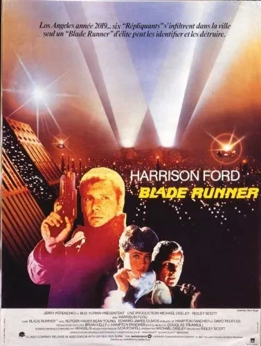 Harrison Ford, Rutger Hauer, and Sean Young in Blade Runner (1982)