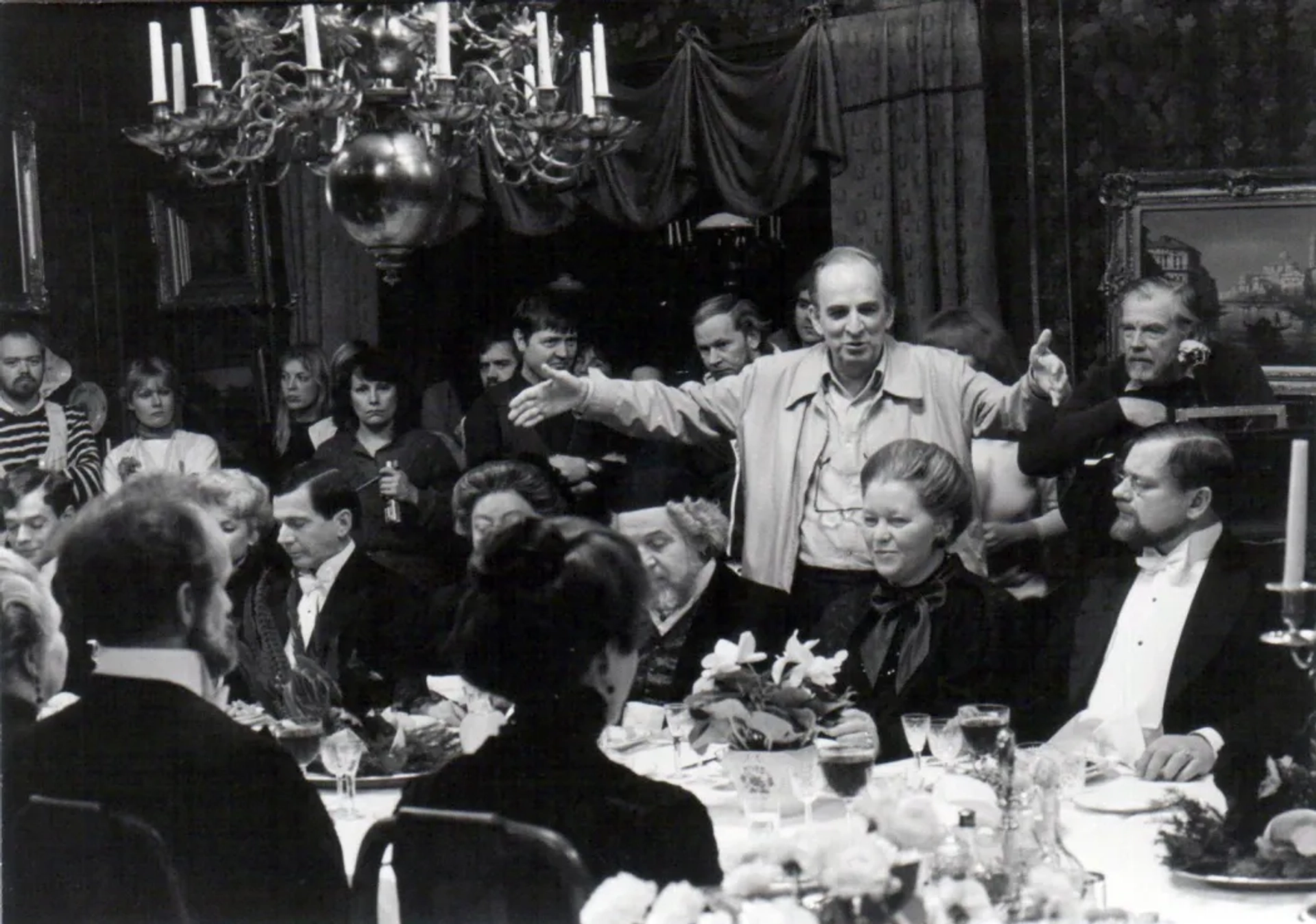 Ingmar Bergman, Sven Nykvist, and Börje Ahlstedt in Fanny and Alexander (1982)