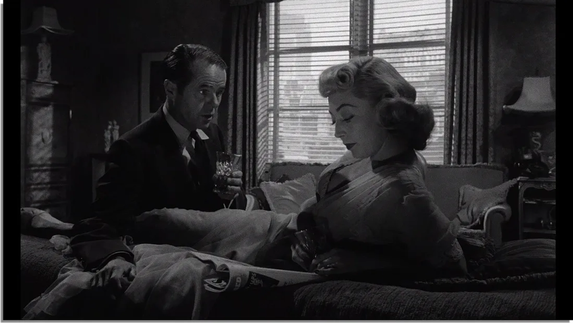 Elisha Cook Jr. and Marie Windsor in The Killing (1956)