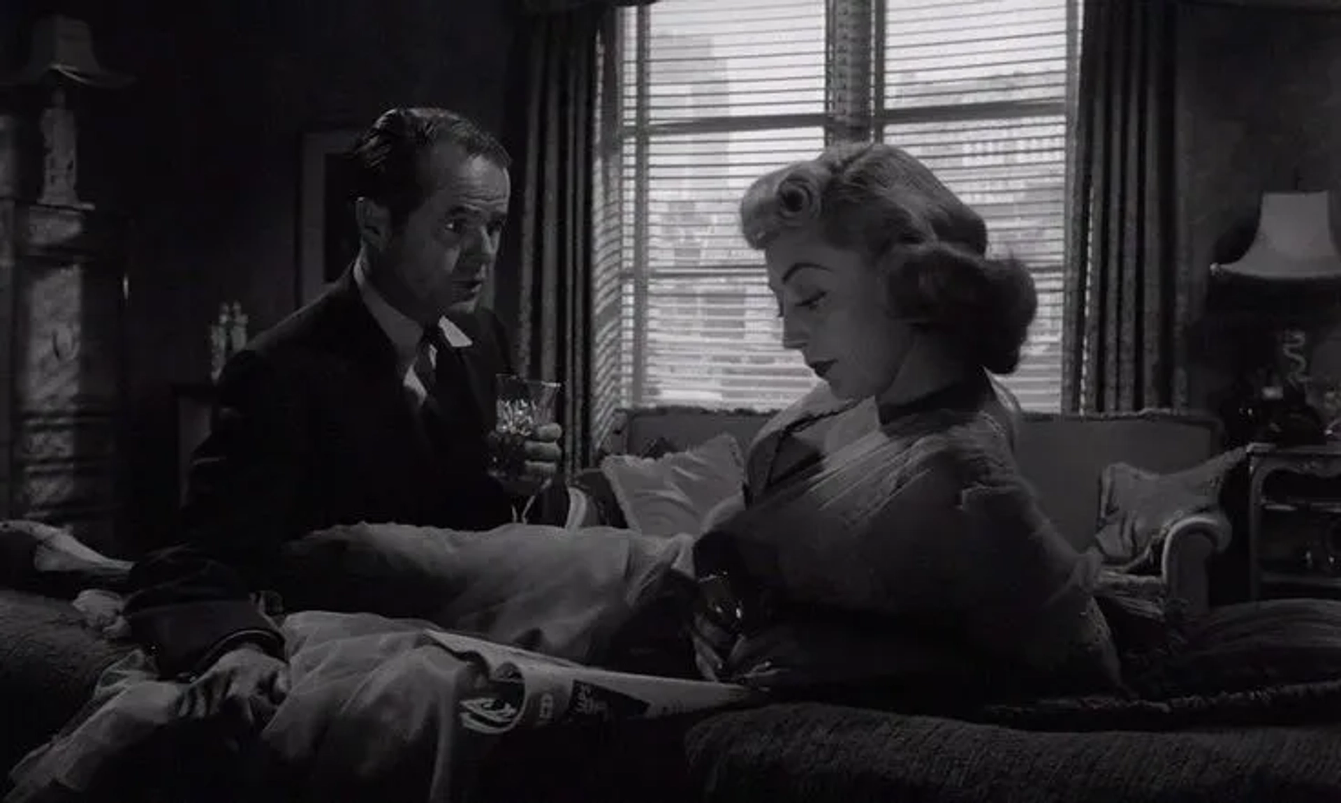 Elisha Cook Jr. and Marie Windsor in The Killing (1956)