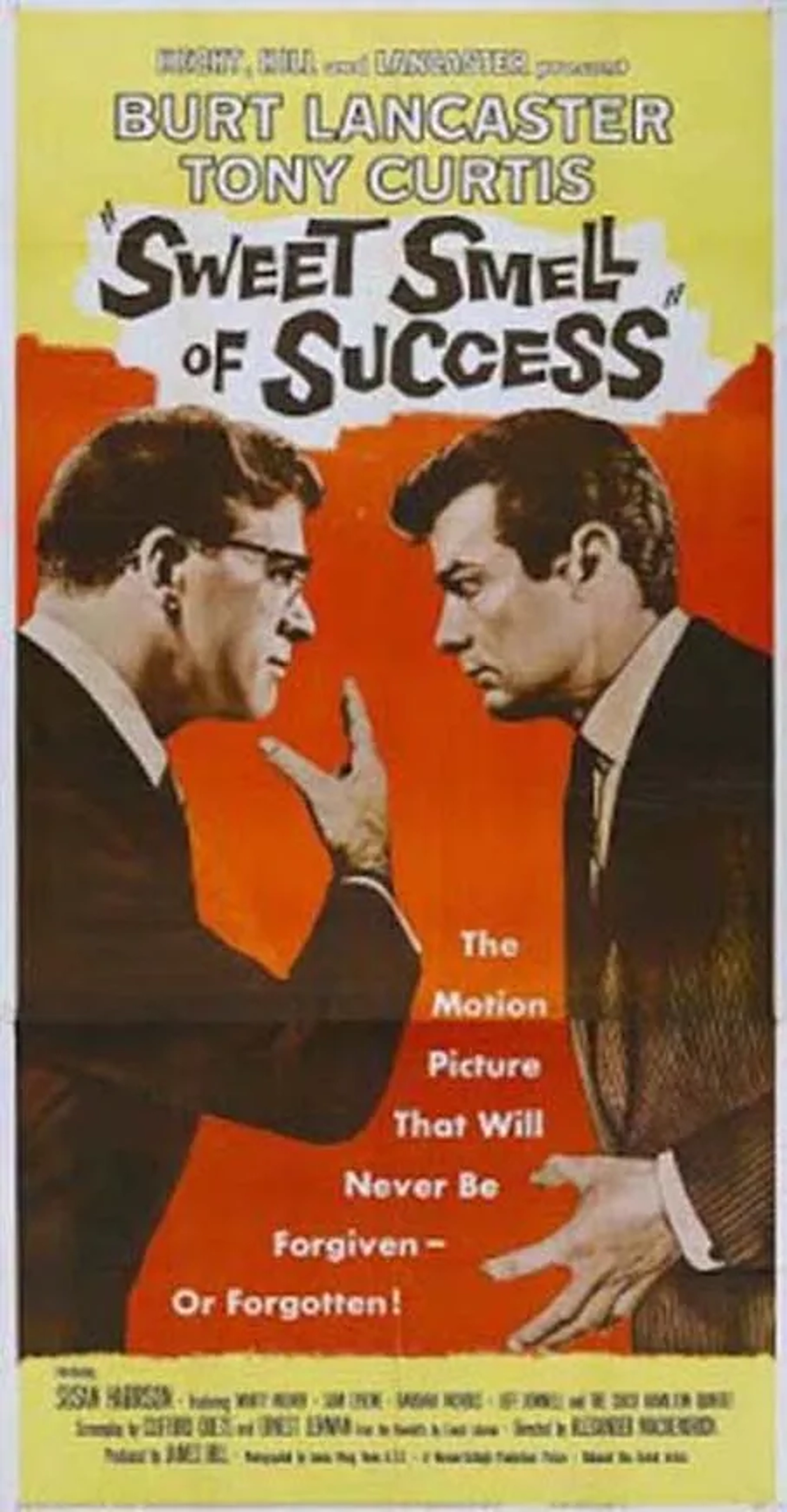 Burt Lancaster and Tony Curtis in Sweet Smell of Success (1957)