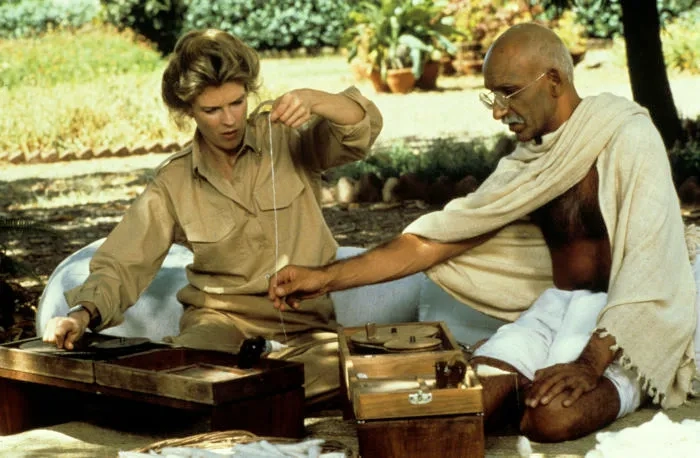 Candice Bergen and Ben Kingsley in Gandhi (1982)