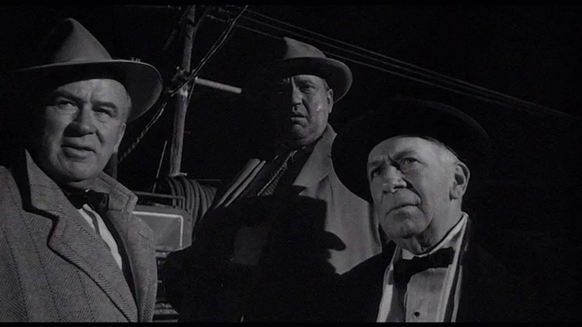 Orson Welles, Ray Collins, and Harry Shannon in Touch of Evil (1958)