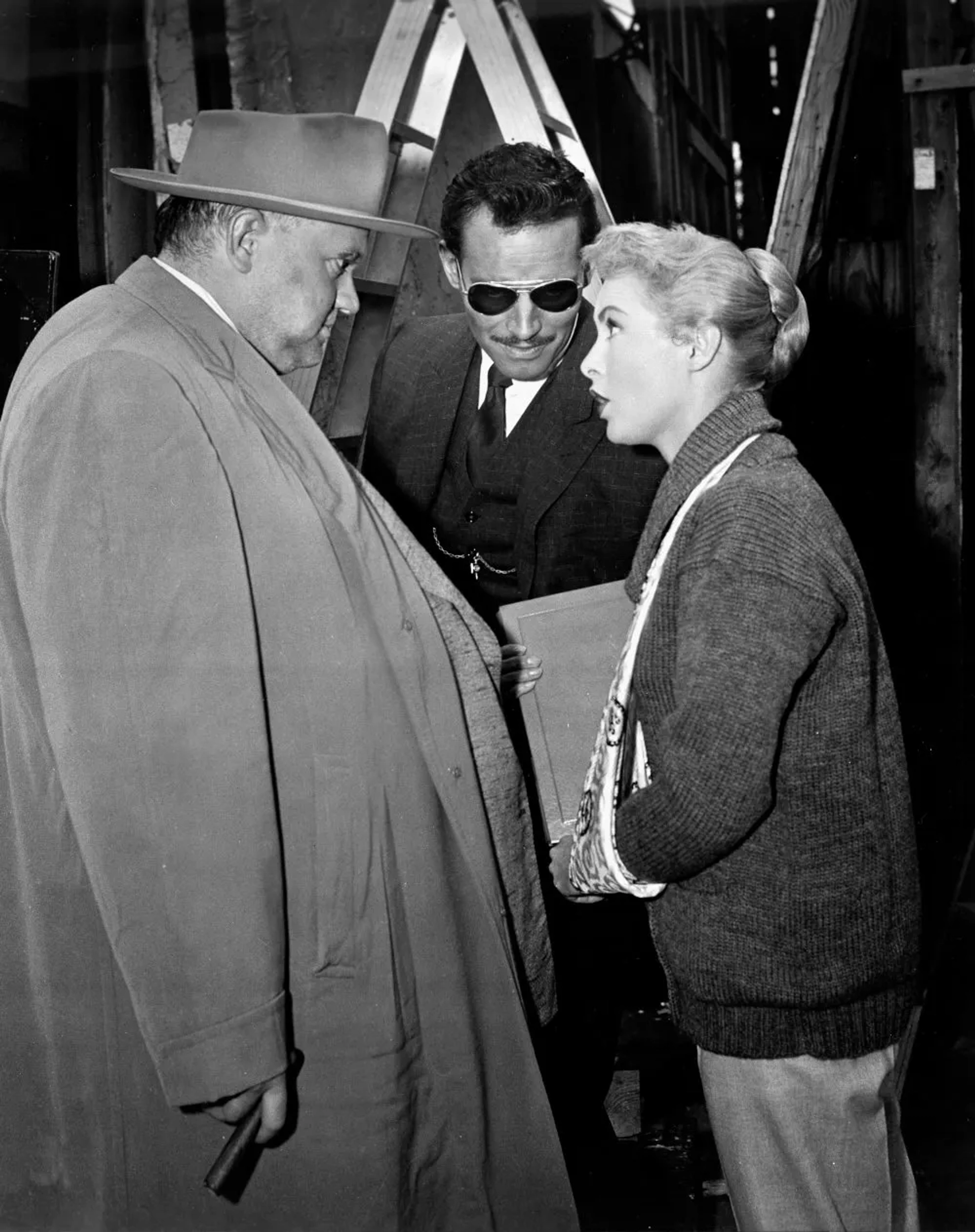 Charlton Heston, Orson Welles, and Janet Leigh in Touch of Evil (1958)