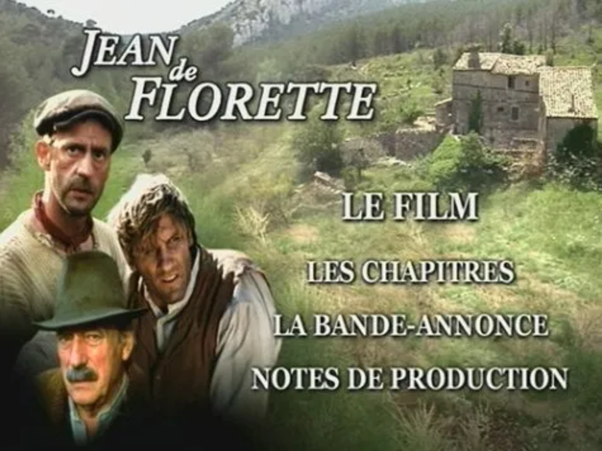 Gérard Depardieu, Daniel Auteuil, and Yves Montand in Jean de Florette (1986)