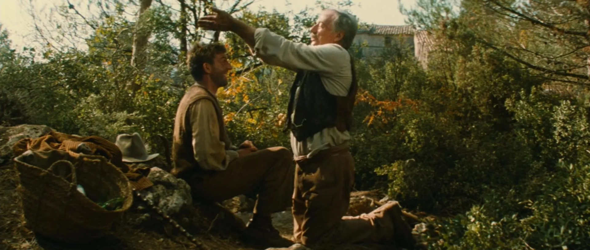 Daniel Auteuil and Yves Montand in Jean de Florette (1986)