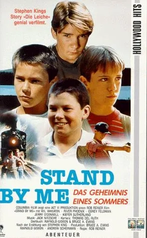 River Phoenix, Corey Feldman, Wil Wheaton, and Jerry O'Connell in Stand by Me (1986)