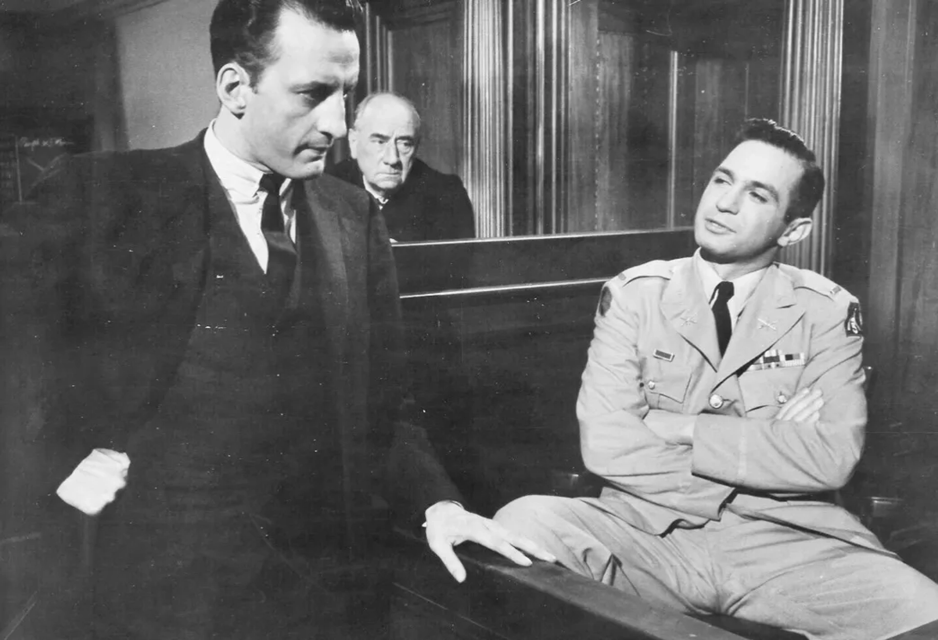 Ben Gazzara, George C. Scott, and Joseph N. Welch in Anatomy of a Murder (1959)