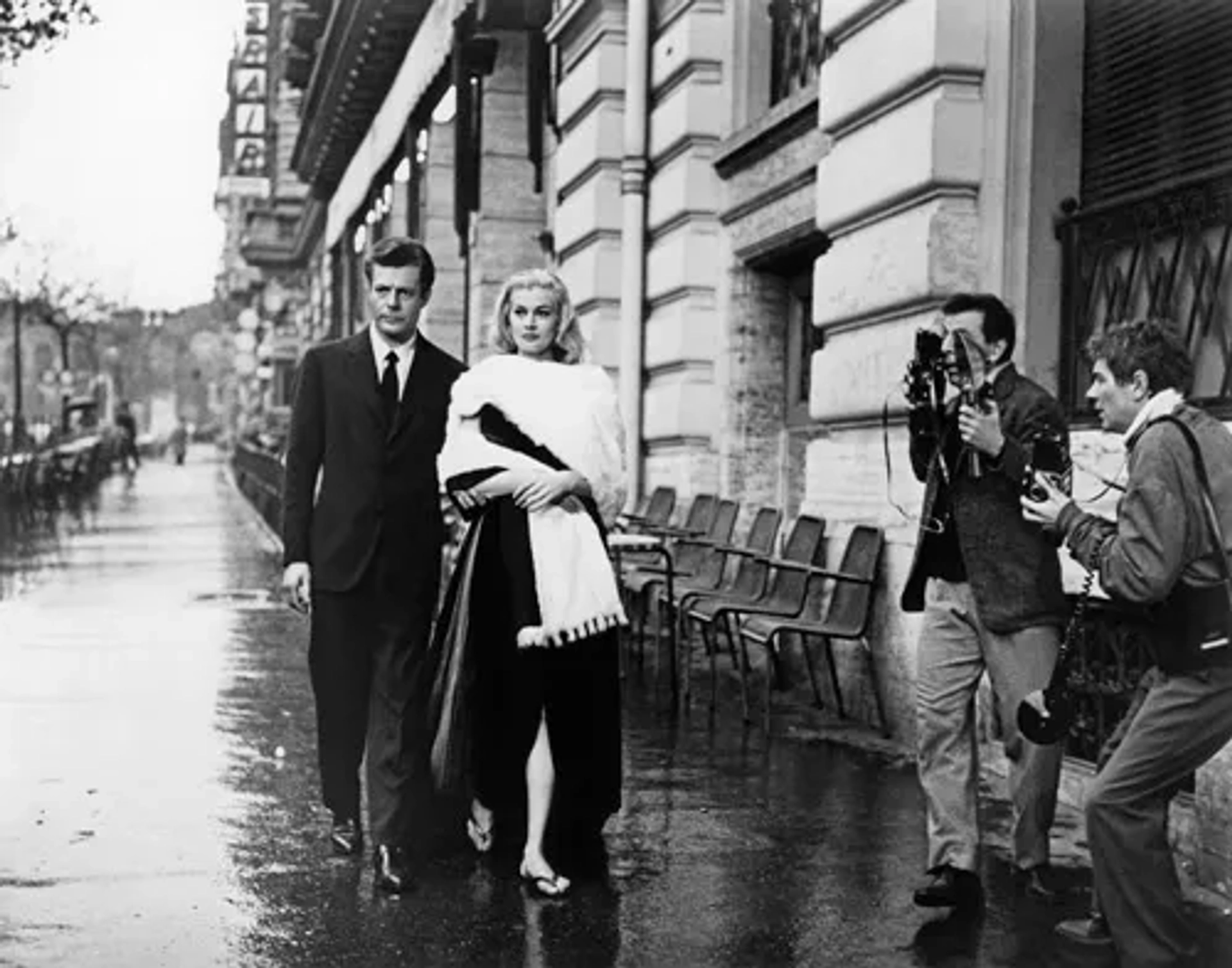 Marcello Mastroianni and Anita Ekberg in La Dolce Vita (1960)