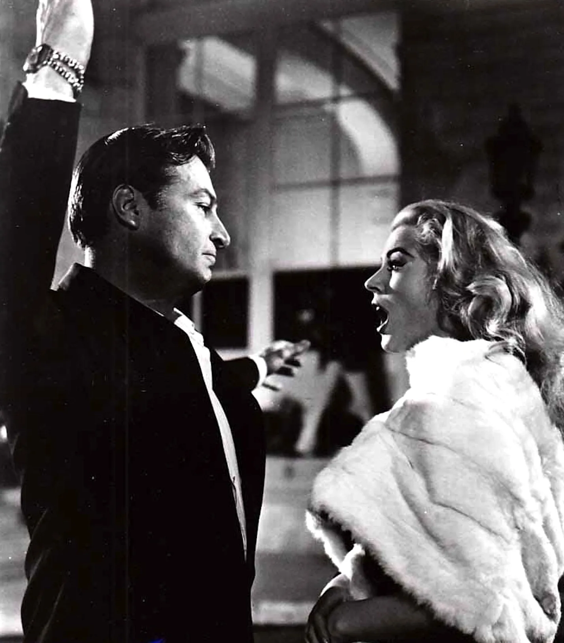 Lex Barker and Anita Ekberg in La Dolce Vita (1960)