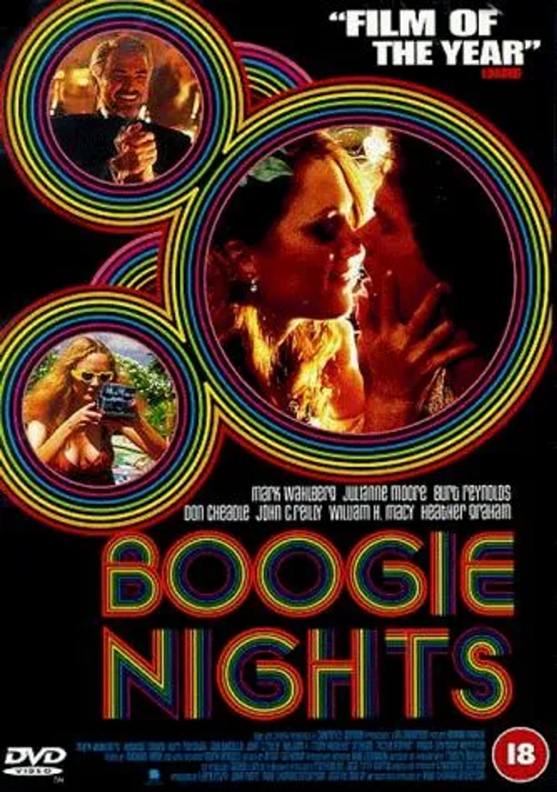 Julianne Moore, Mark Wahlberg, Burt Reynolds, and Heather Graham in Boogie Nights (1997)