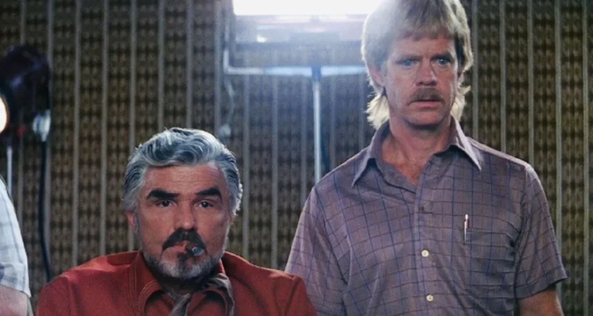 William H. Macy and Burt Reynolds in Boogie Nights (1997)