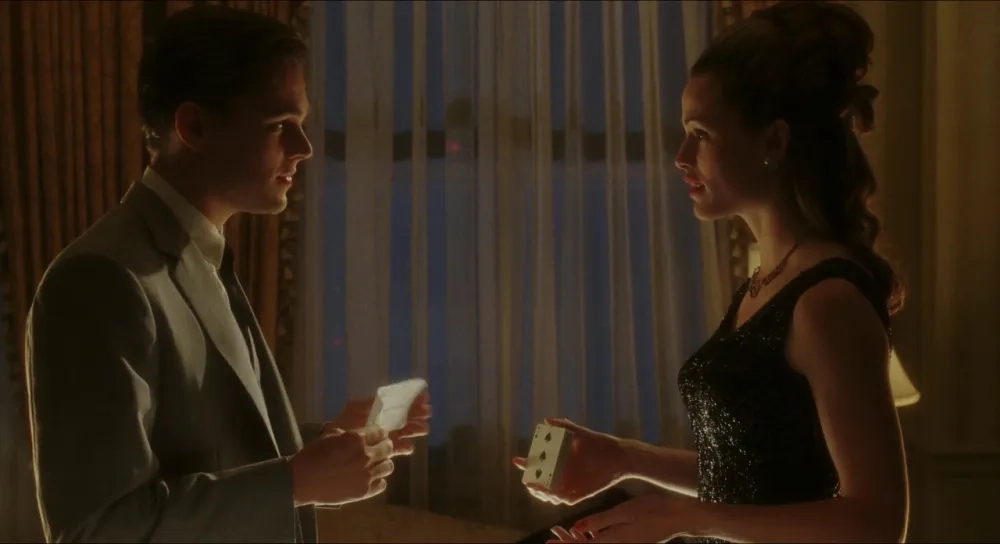 Leonardo DiCaprio and Jennifer Garner in Catch Me If You Can (2002)