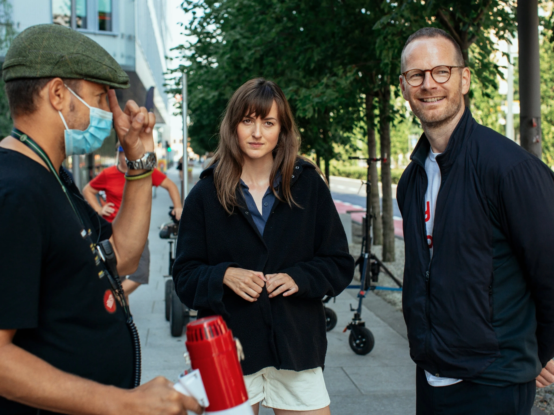 Joachim Trier and Renate Reinsve in The Worst Person in the World (2021)