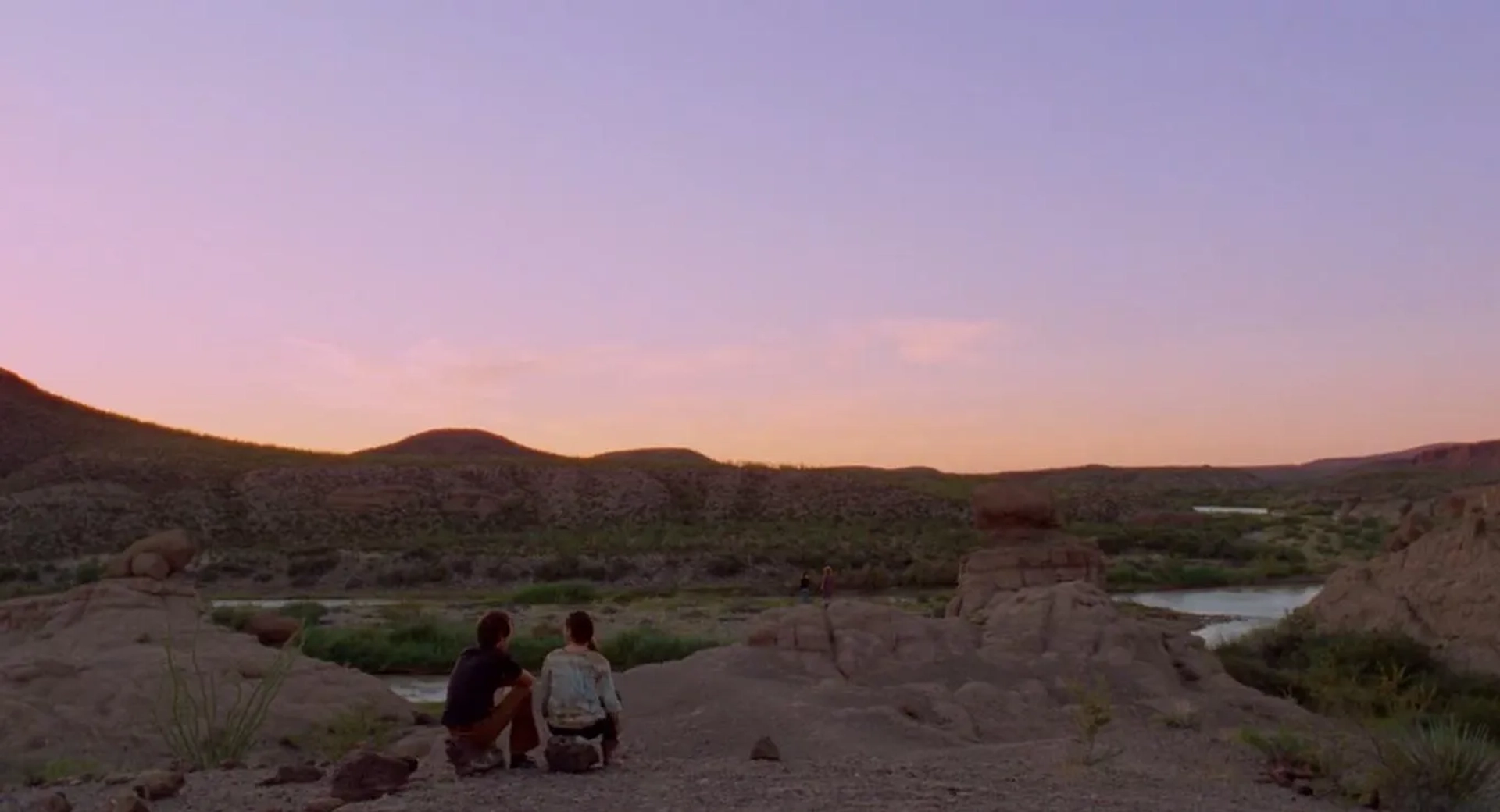 Ellar Coltrane and Jessi Mechler in Boyhood (2014)