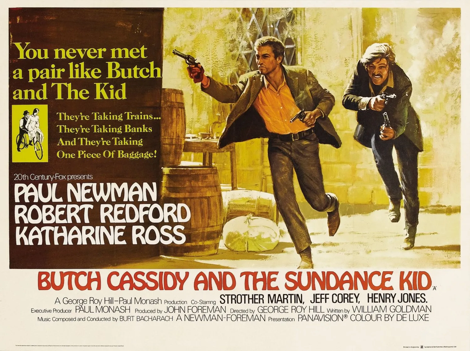 Paul Newman and Robert Redford in Butch Cassidy and the Sundance Kid (1969)