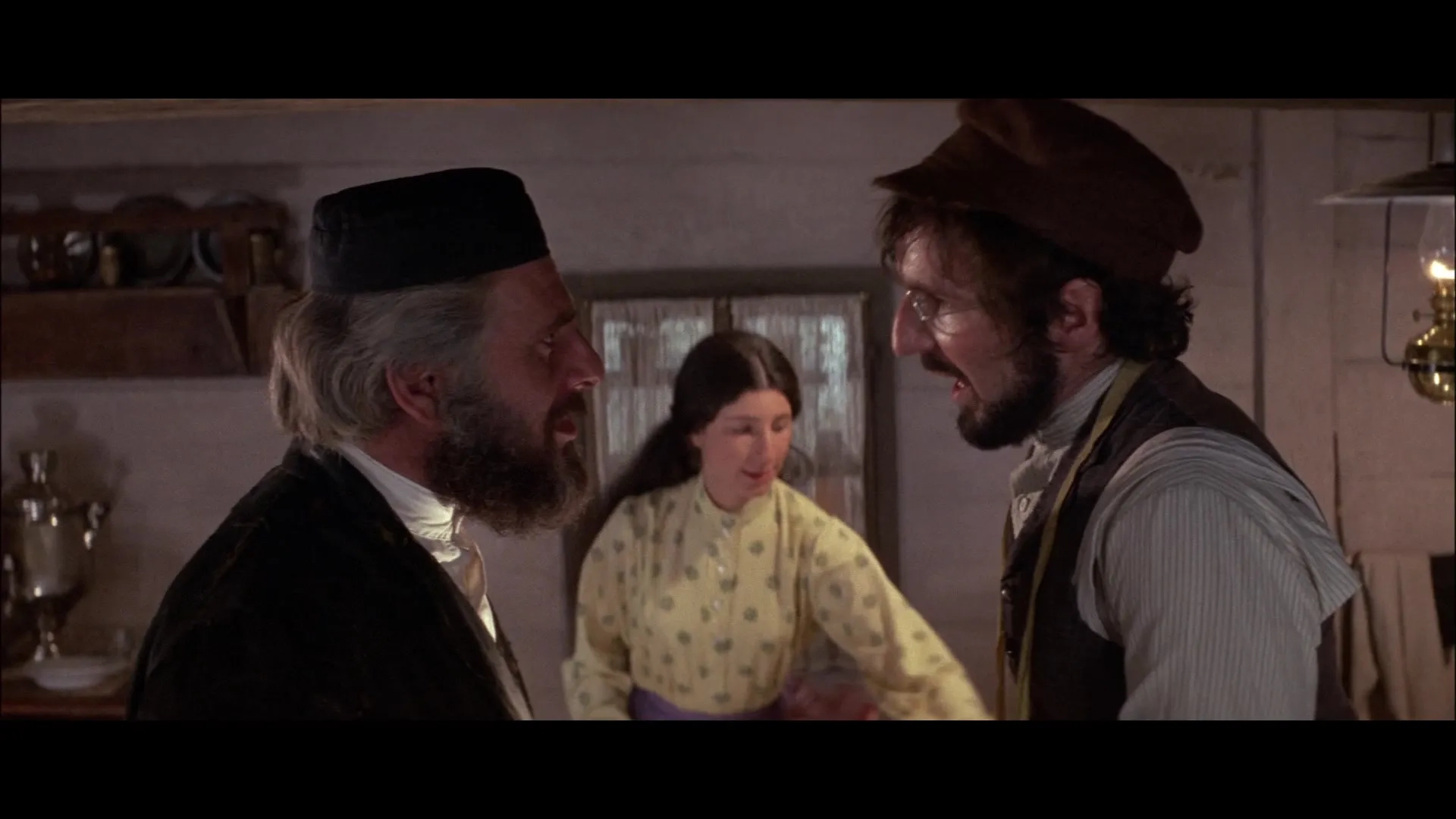 Leonard Frey, Rosalind Harris, and Topol in Fiddler on the Roof (1971)