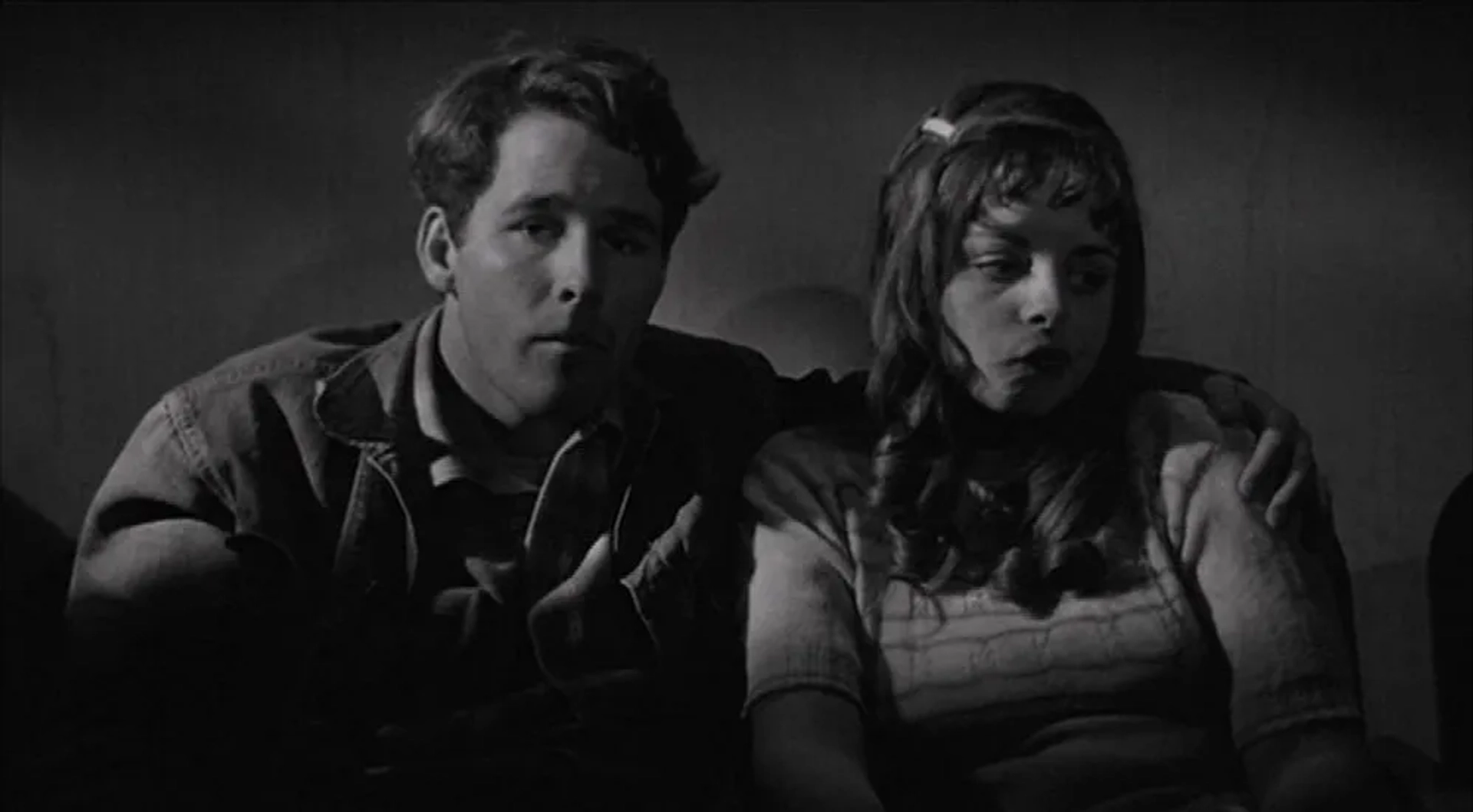 Timothy Bottoms and Sharon Ullrick in The Last Picture Show (1971)