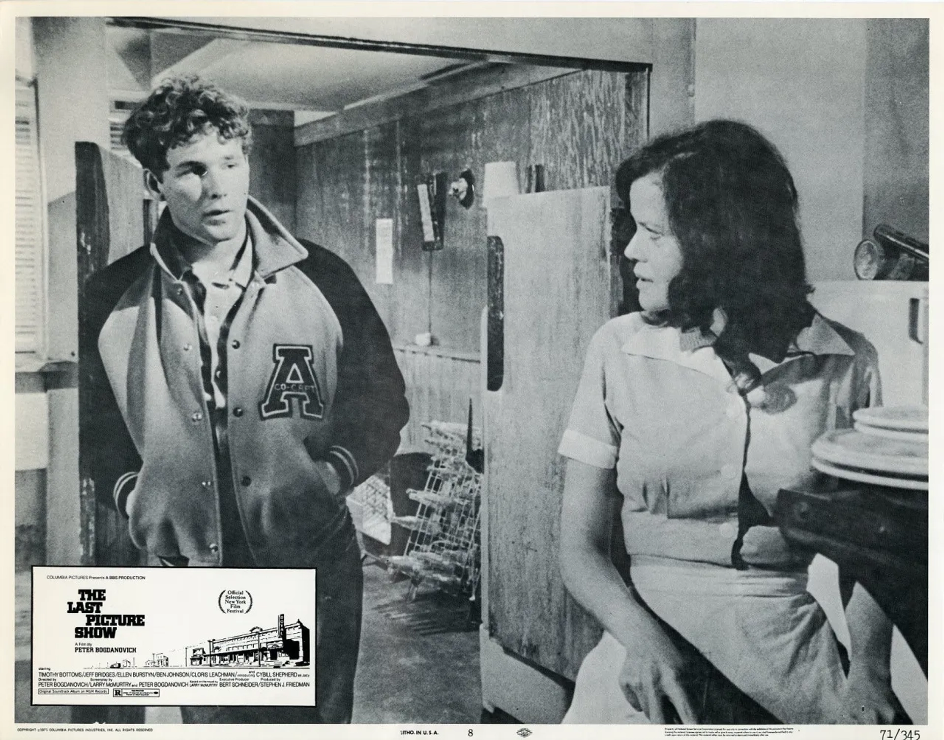 Timothy Bottoms and Eileen Brennan in The Last Picture Show (1971)