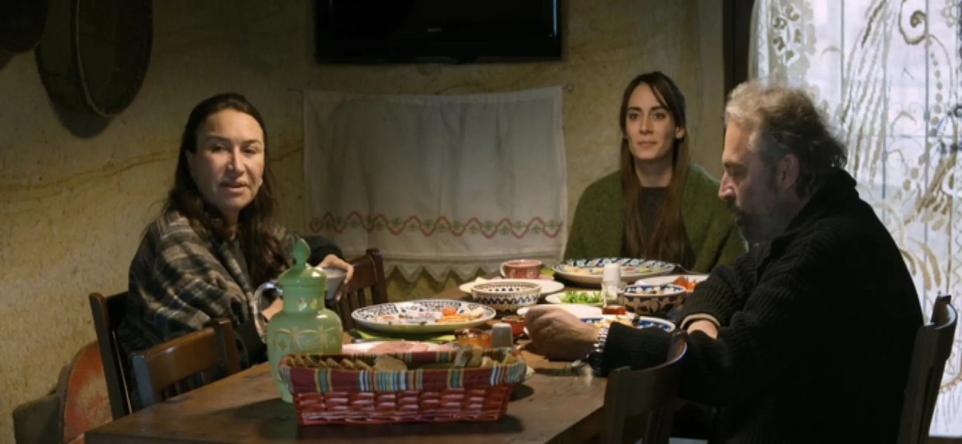 Demet Akbag, Haluk Bilginer, and Melisa Sözen in Winter Sleep (2014)