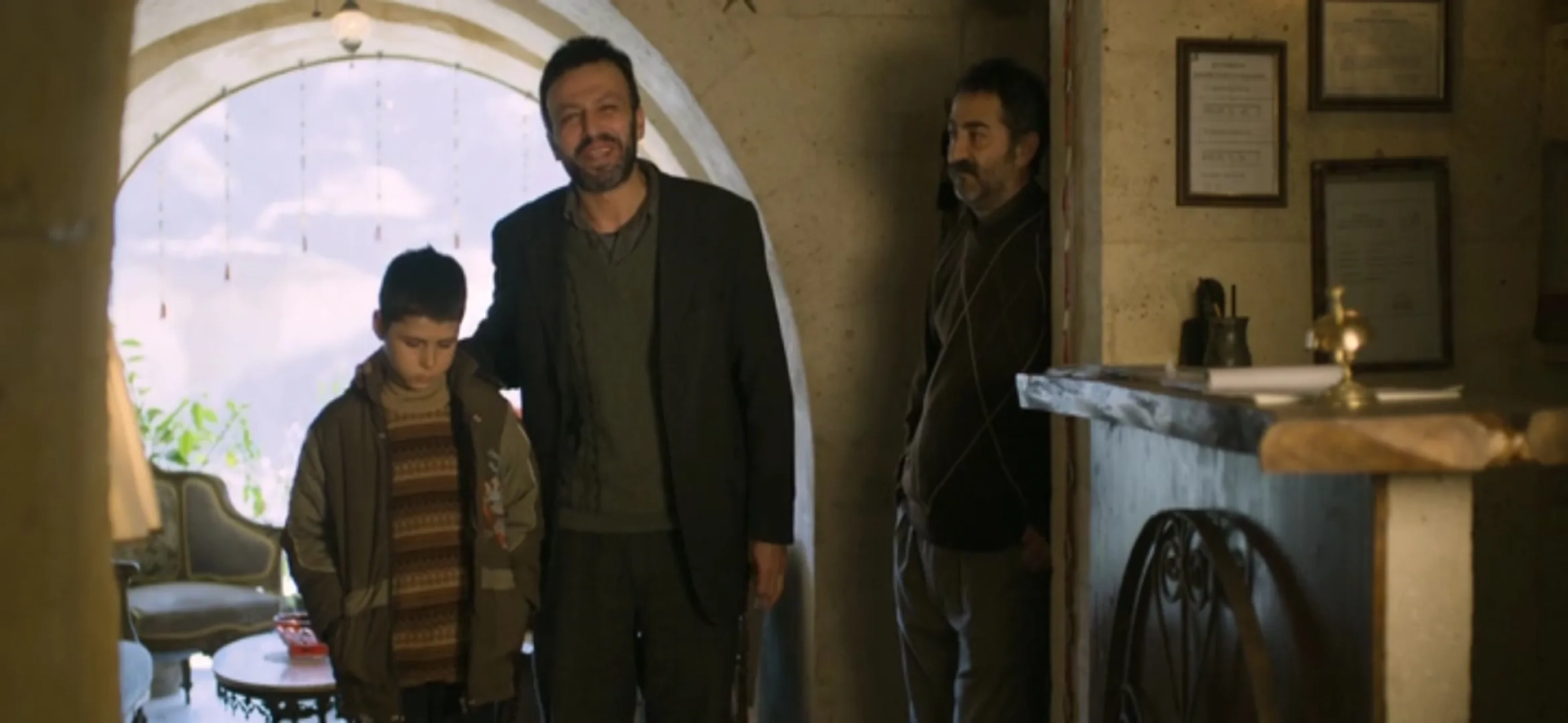 Serhat Mustafa Kiliç, Ayberk Pekcan, and Emirhan Doruktutan in Winter Sleep (2014)